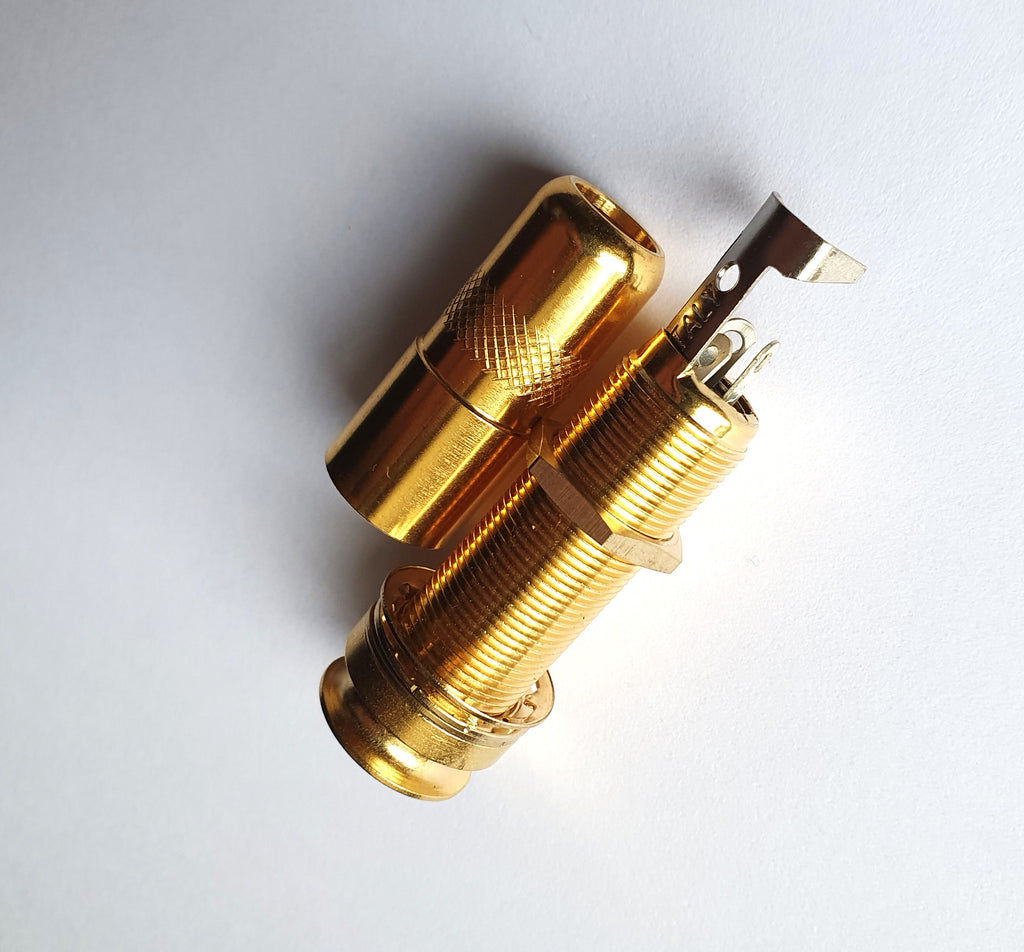 göldo Akustik Rohrbuchse Endpin-Buchse stereo, gold