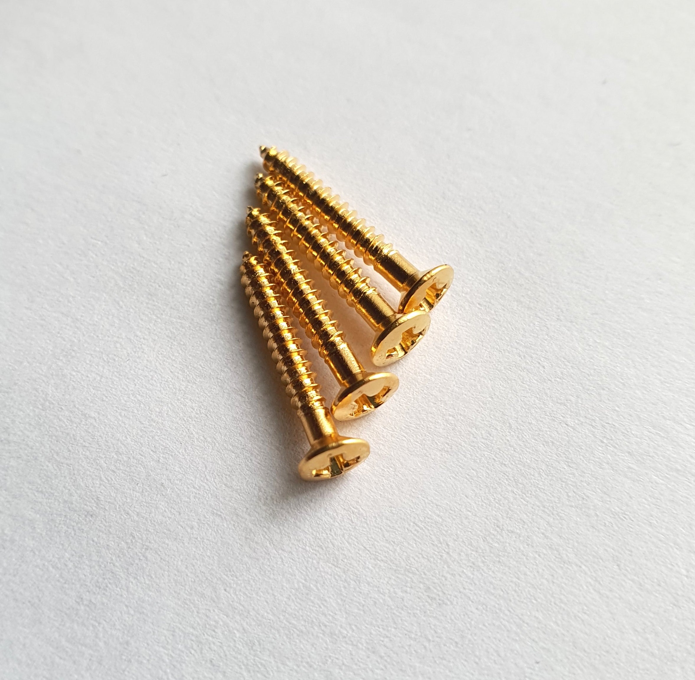 4 göldo Humbucker Rahmenschrauben, lang gold