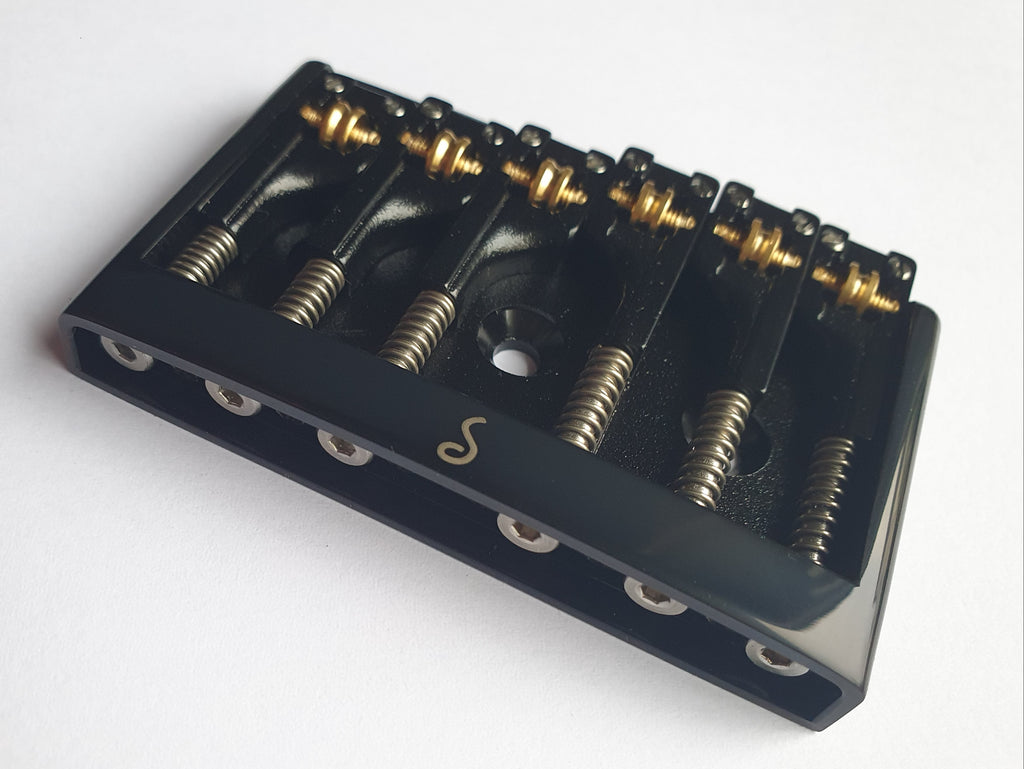 Schaller 3D-6 Gitarrensteg Guitar Bridge Black