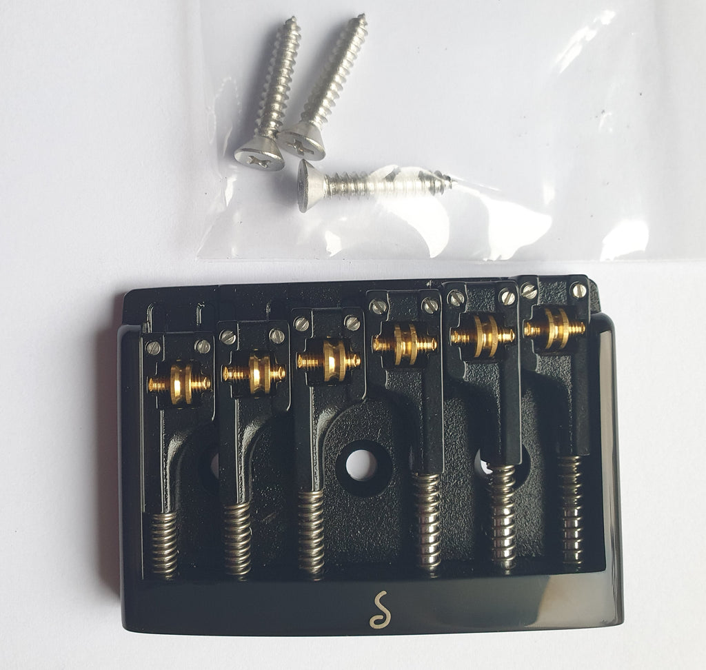 Schaller 3D-6 Gitarrensteg Guitar Bridge Black