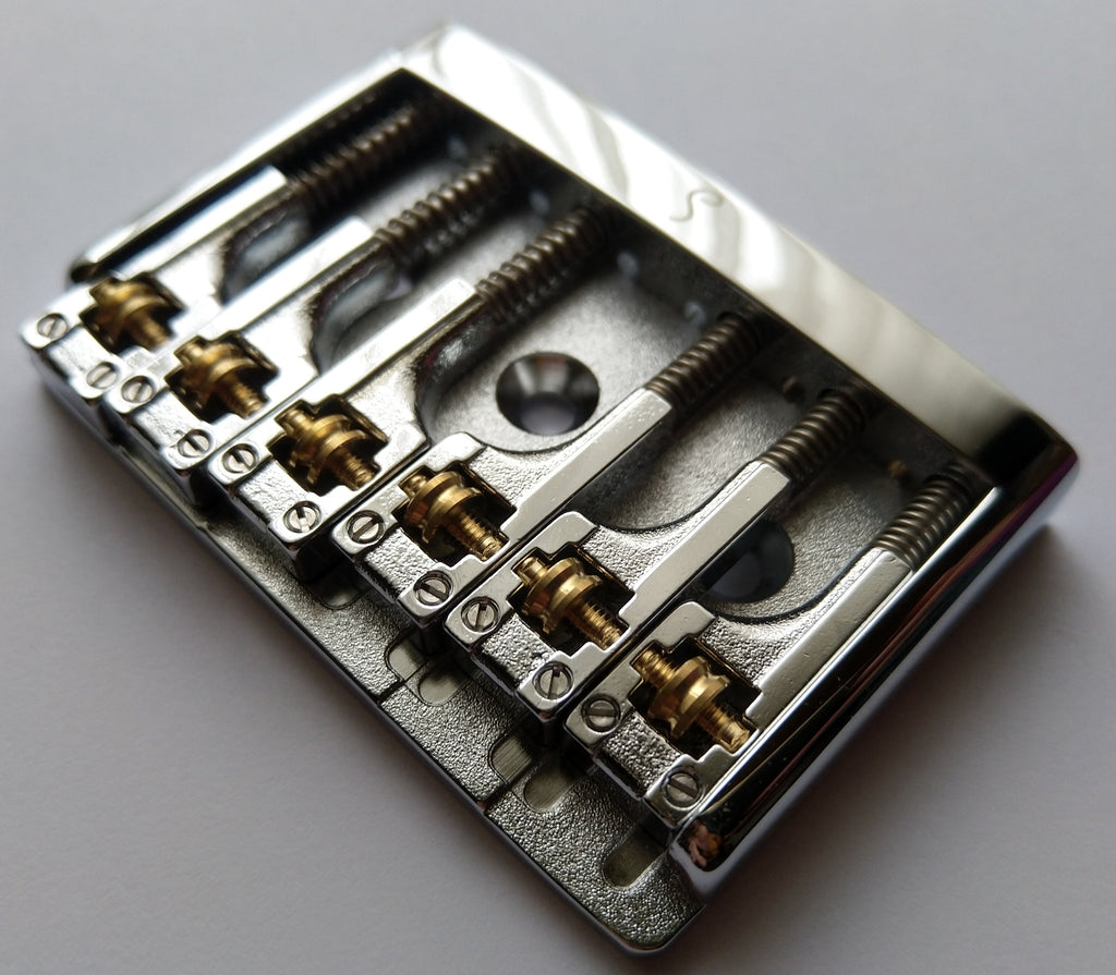 Schaller 3D-6 Gitarrensteg Guitar Bridge Chrome