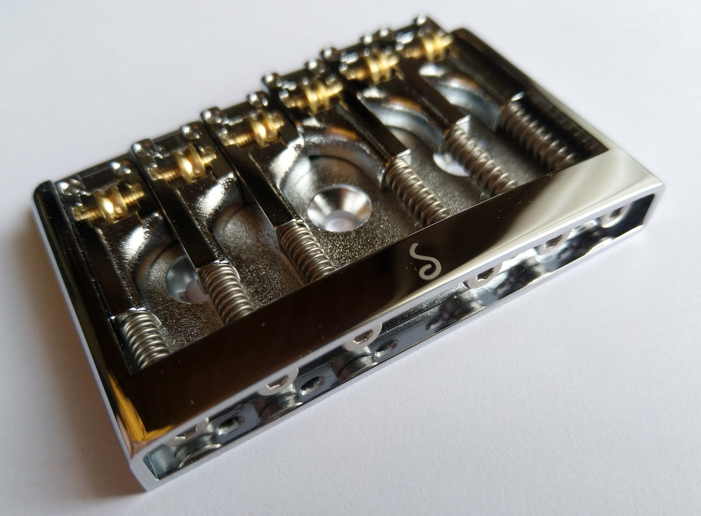 Schaller 3D-6 Gitarrensteg Guitar Bridge Chrome