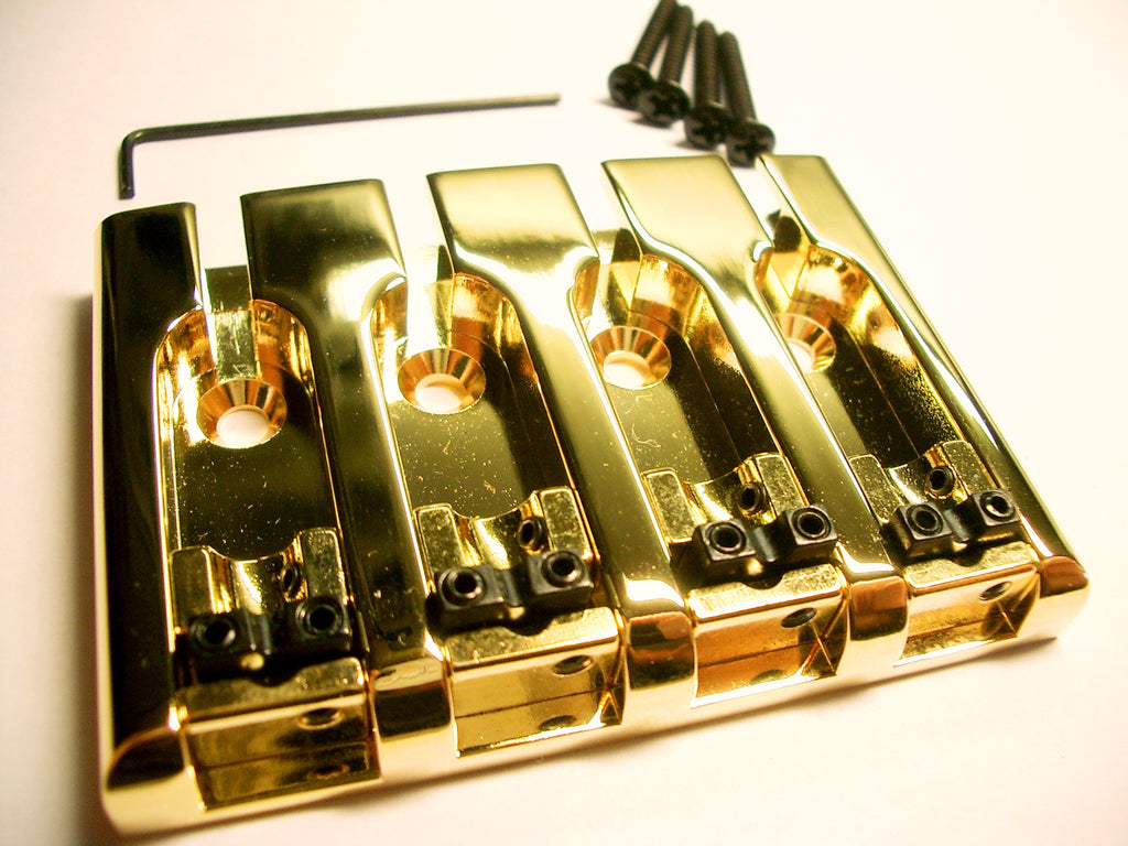 göldo "Deluxe" 3D Bass-Bridge 4-string Gold