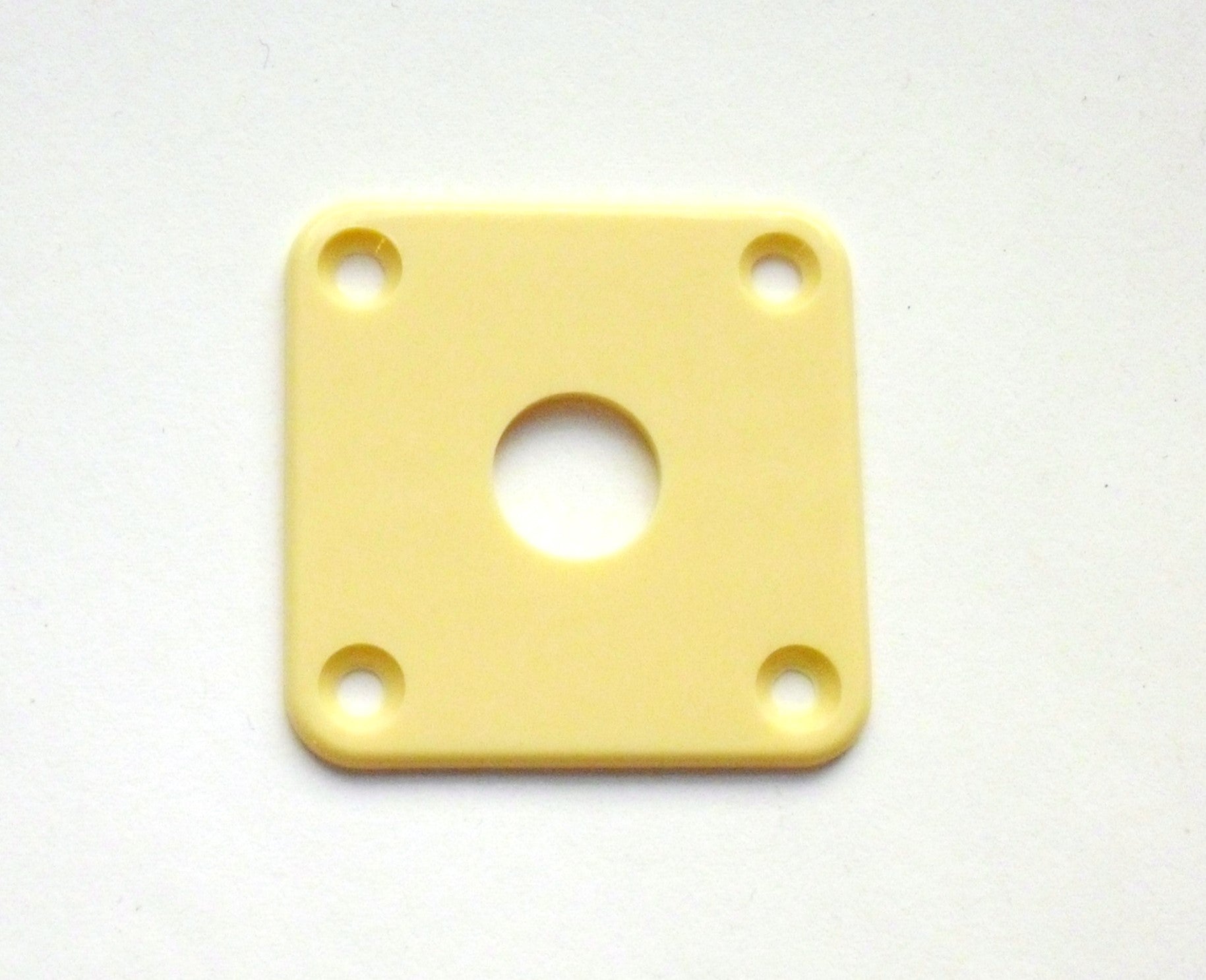 göldo Vintage 4-Loch Buchsenplatte Jack-Plate, crème Plastik