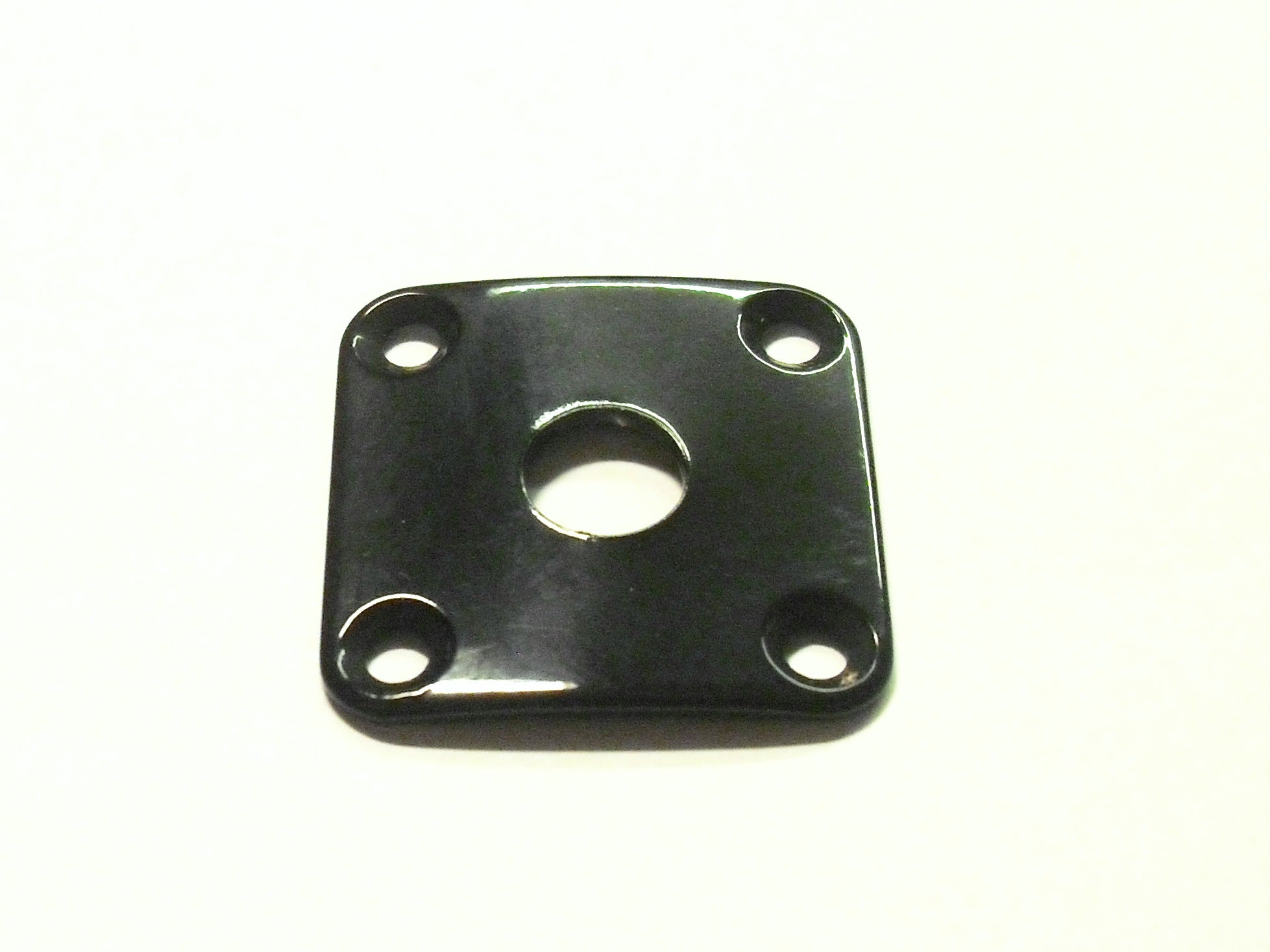göldo 4-Loch Buchsenblech Jack-Plate, gebogen schwarz