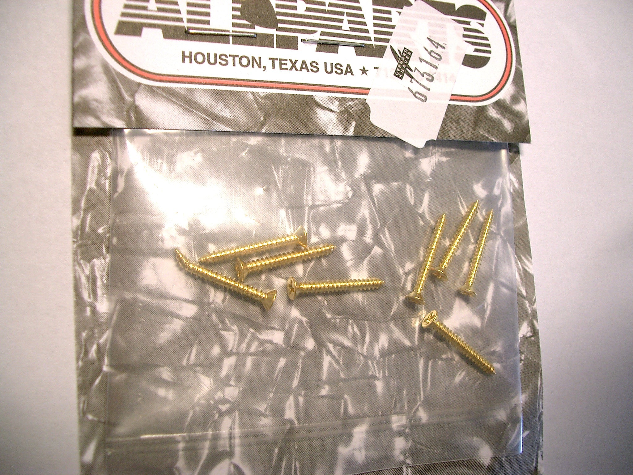 8 Allparts Humbucker Rahmenschrauben, 19mm gold