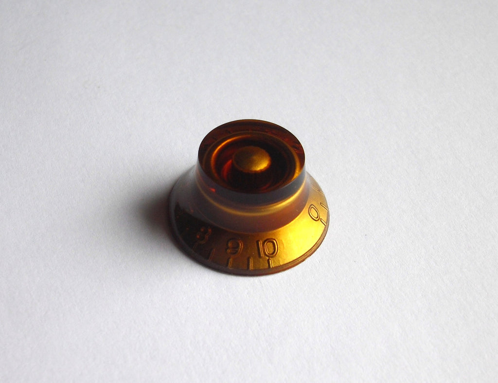 göldo "Hat-Knob" G-Type / grob Poti-knopf mit Ziffern amber