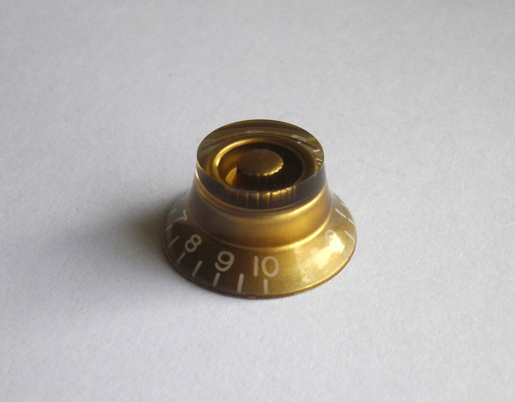 göldo "Hat-Knob" G-Type / grob Poti-knopf mit Ziffern Gold