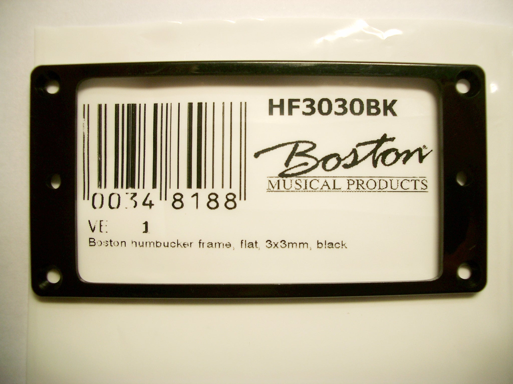 Boston Humbucker-Rahmen 3mm, flach black
