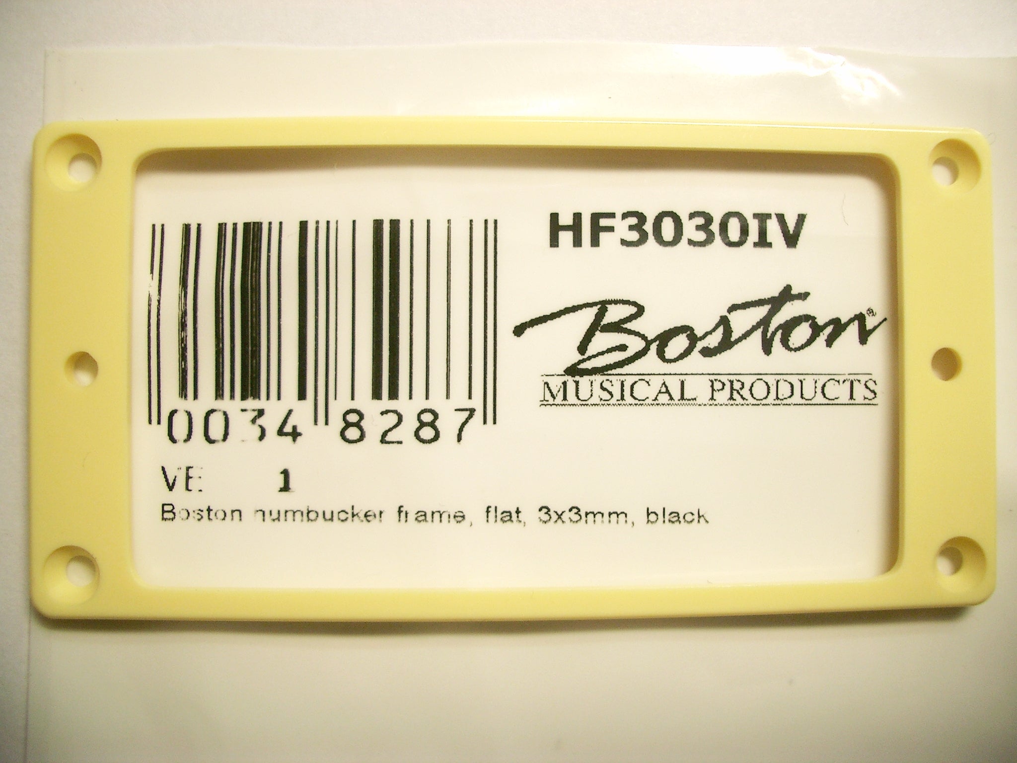 Boston Humbucker-Rahmen 3mm, flach ivory