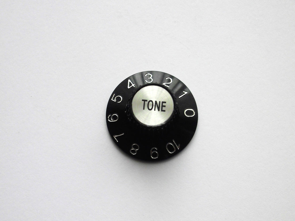 Boston Witch Hat Tone Knob, universal Poti-knopf schwarz/chrome