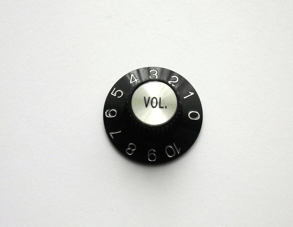 Boston Witch Hat Volume Knob, universal Poti-knopf schwarz/chrome