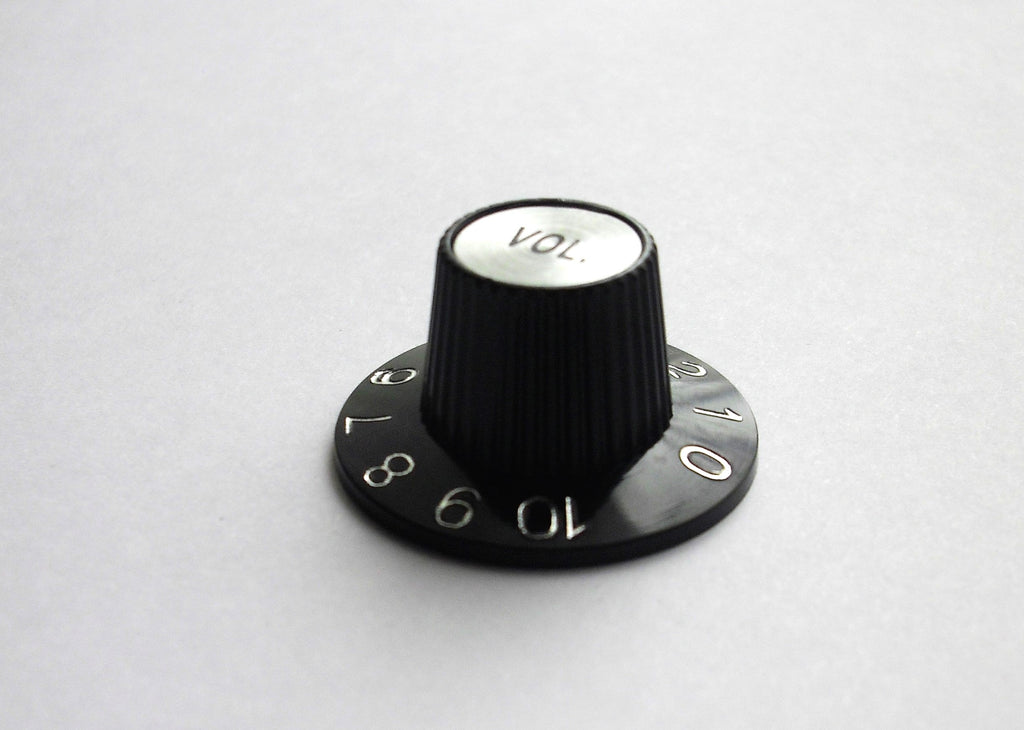 Boston Witch Hat Volume Knob, universal Poti-knopf schwarz/chrome