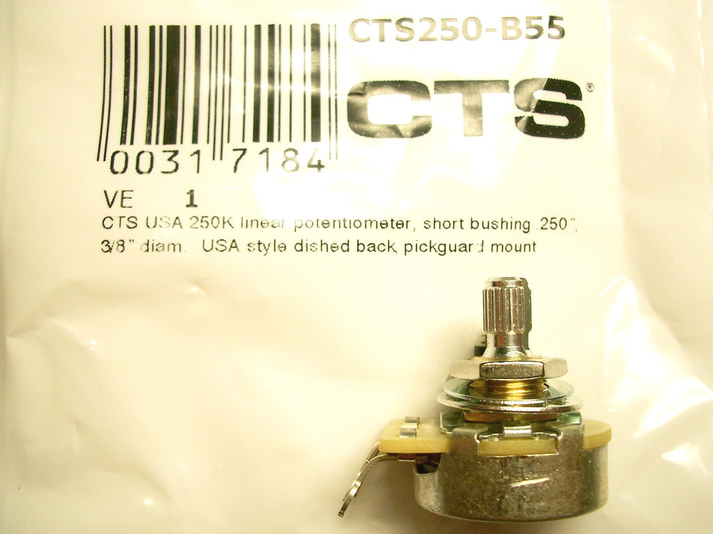 CTS-Poti 10mm Potentiometer 250 kOhm short shaft, B linear