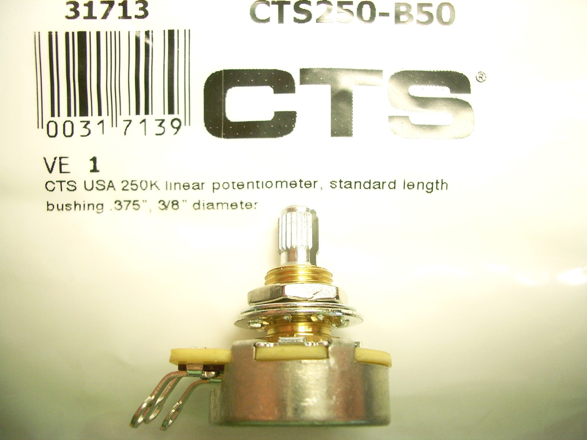 CTS-Poti 10mm Potentiometer 250 kOhm, B linear
