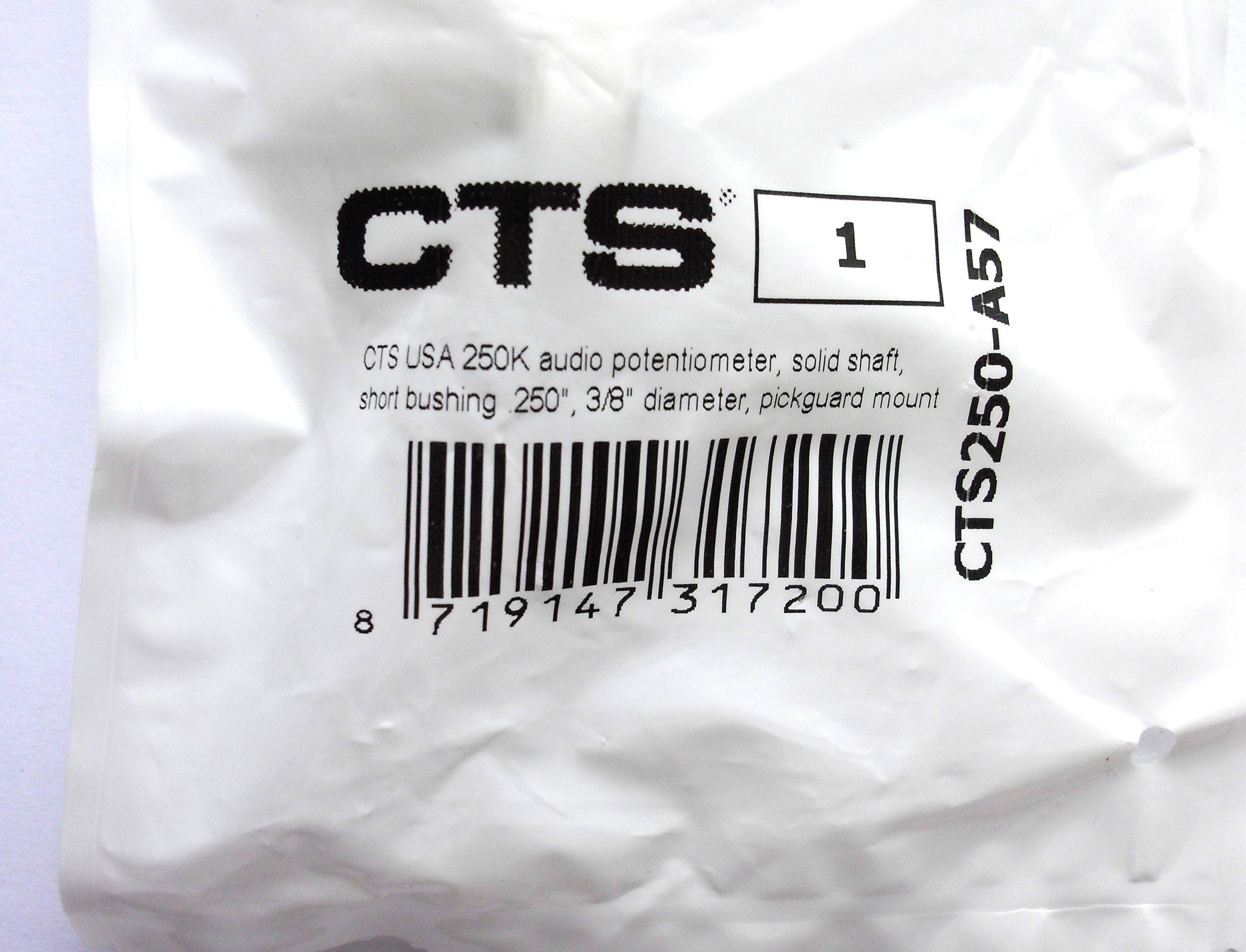 CTS-Poti 10mm Potentiometer 250 kOhm short solid shaft, A log