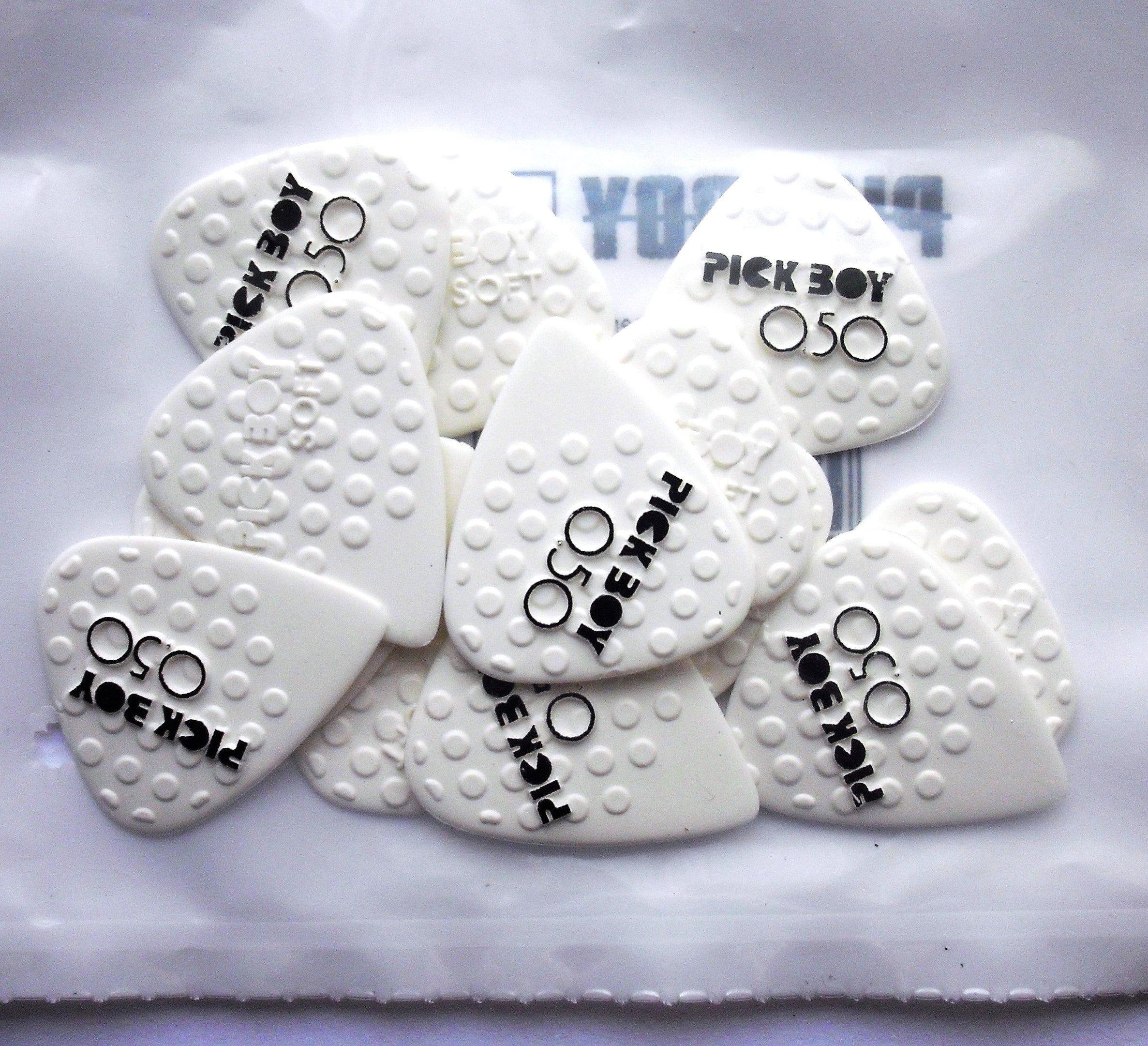 12 PickBoy Mega Grip ceramic Picks Plektren, 0,50 mm