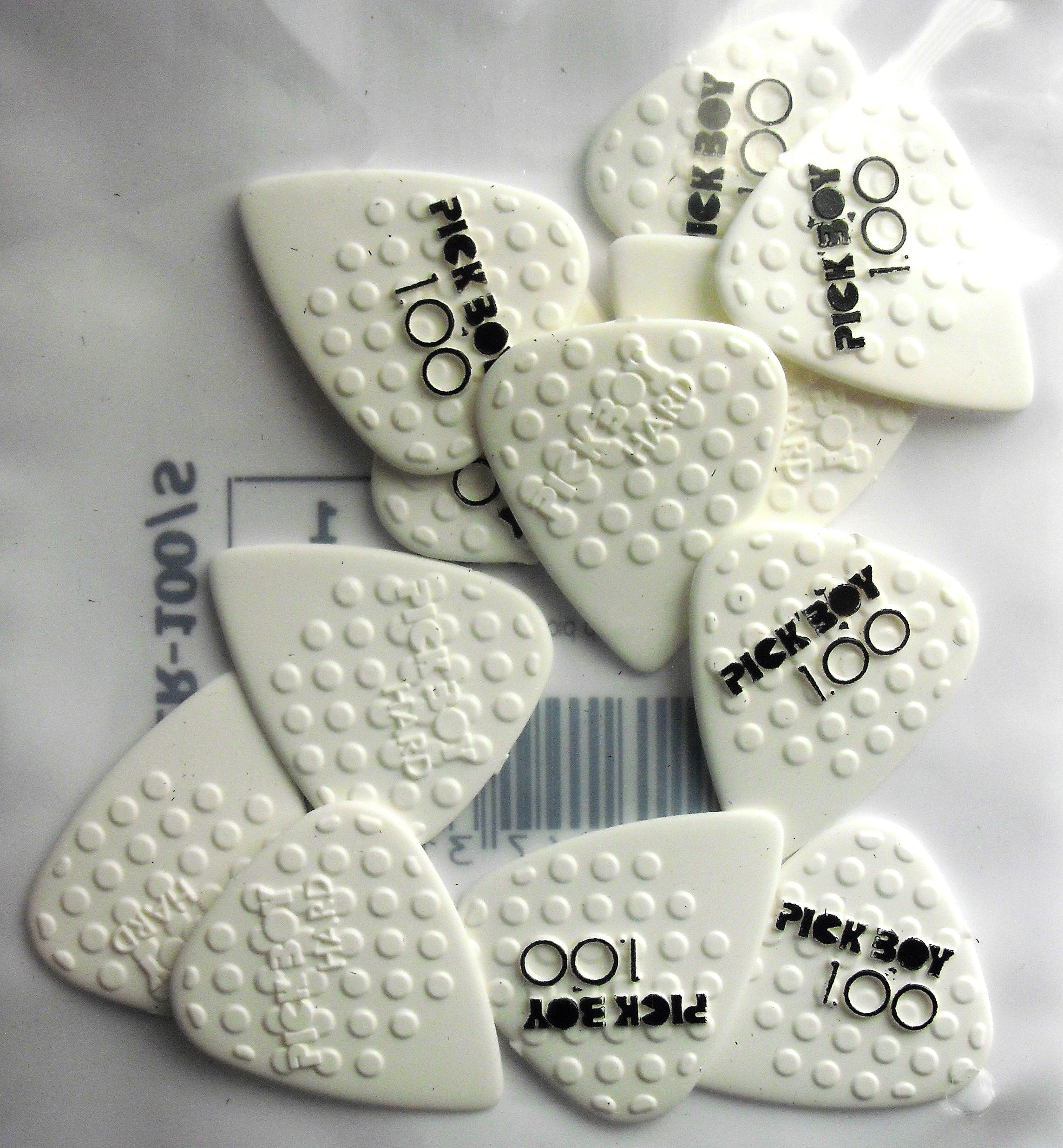 12 PickBoy Mega Grip ceramic Picks Plektren, 1,00 mm
