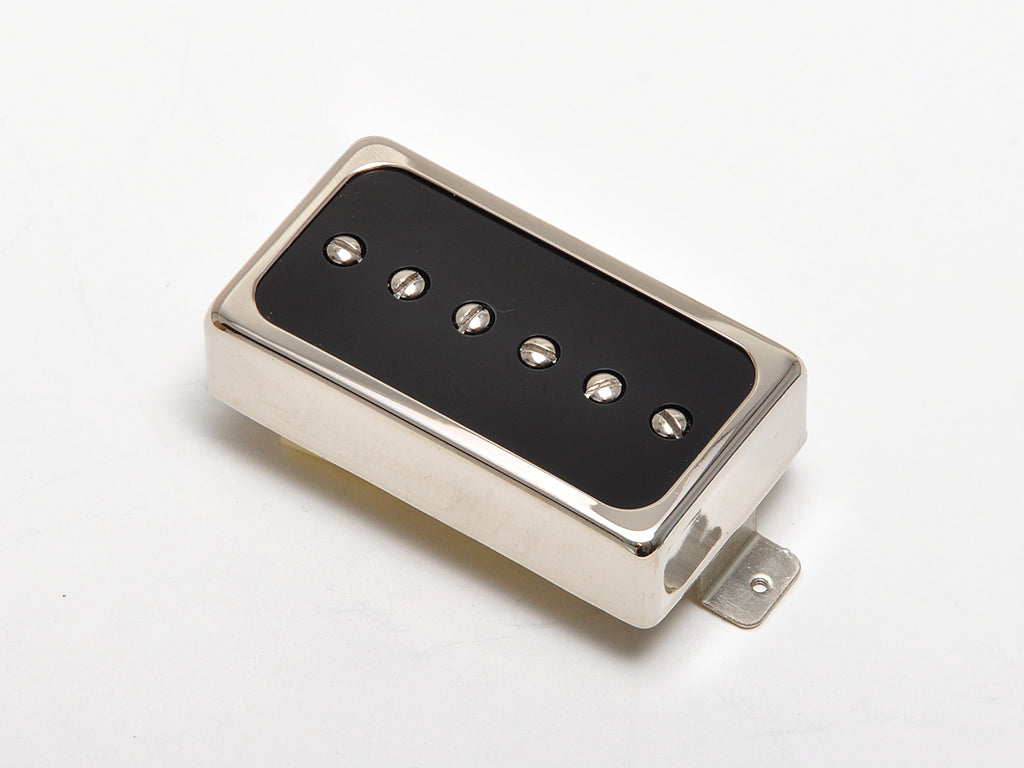 Duesenberg Domino P90 Pickup Bridge, Nickel/Black