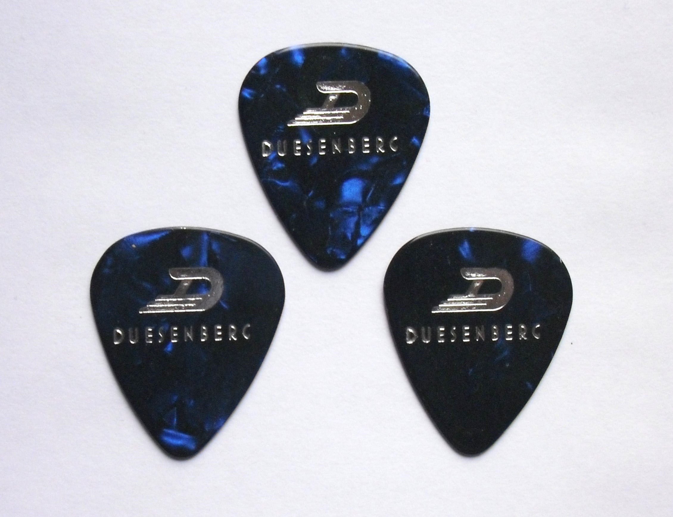 3 Duesenberg heavy Picks Plektren blue pearl, Plektrum
