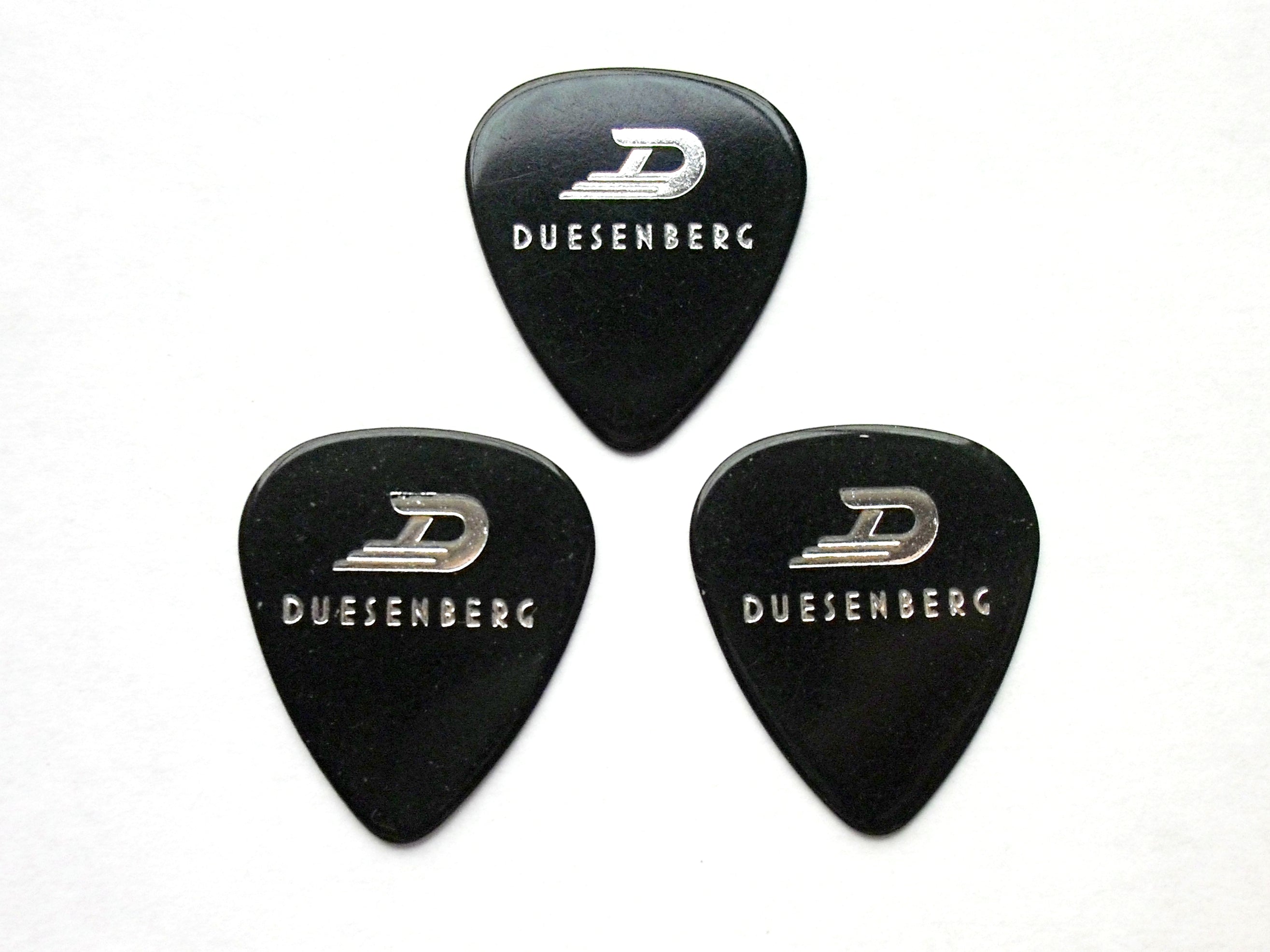3 Duesenberg heavy Picks Plektren black, Plektrum
