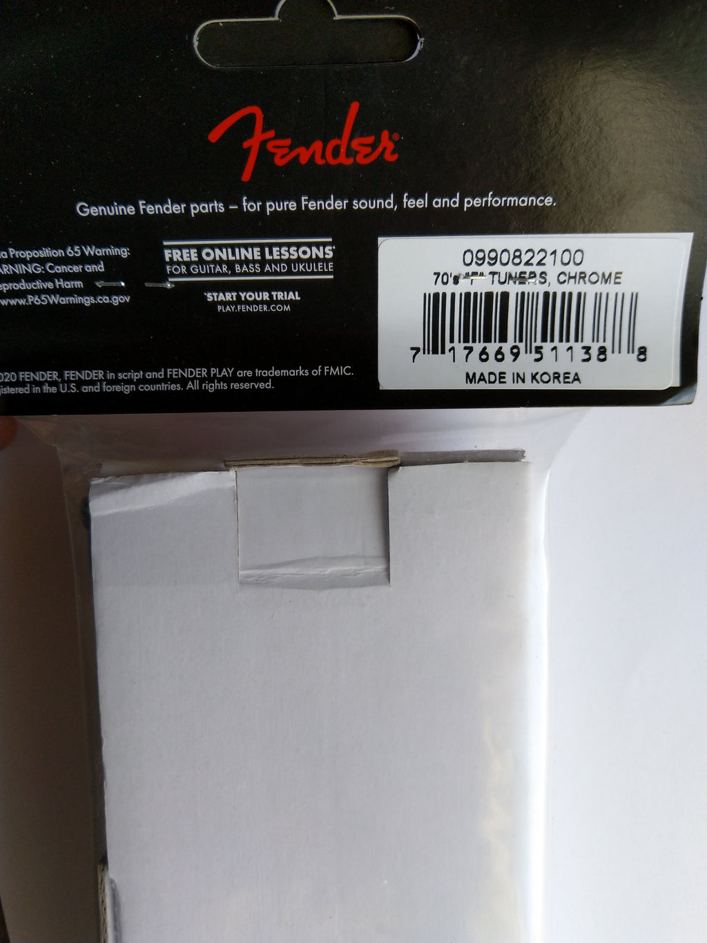Fender® 70´s "F" Tuning Machines, Mechaniken 6 links chrome