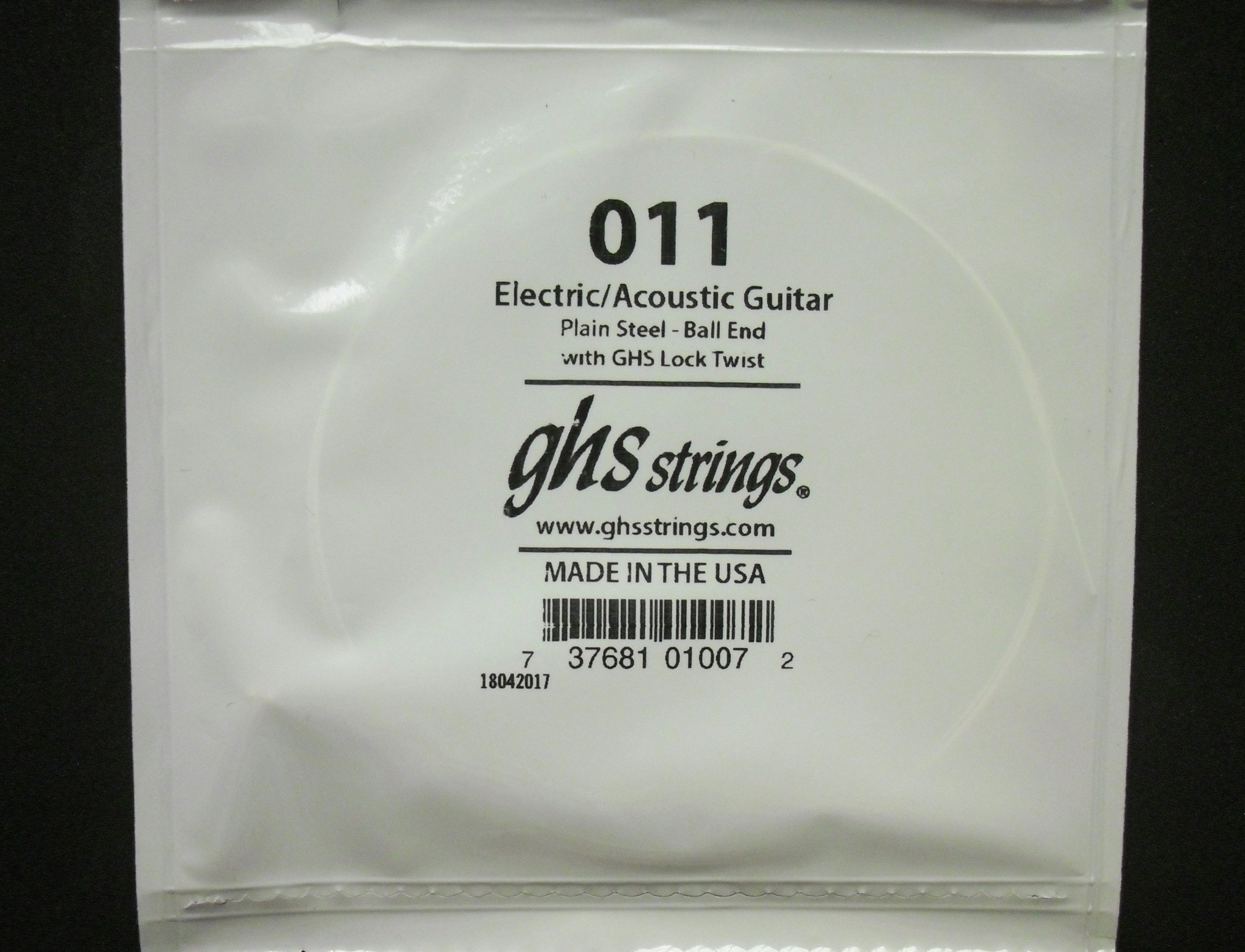 GHS Einzel-Saite E-Gitarren-Saite Single String 011