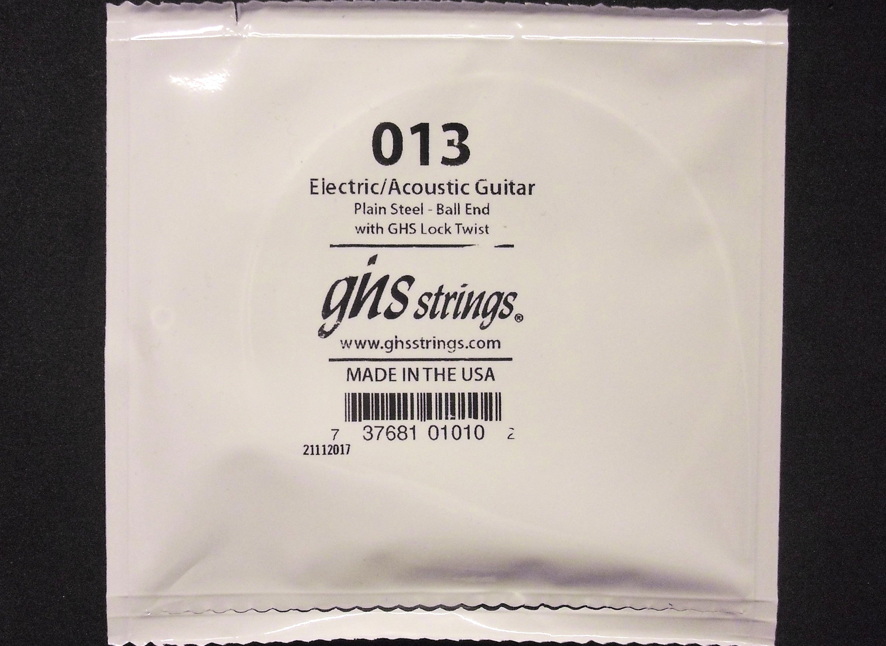 GHS Einzel-Saite E-Gitarren-Saite Single String 013