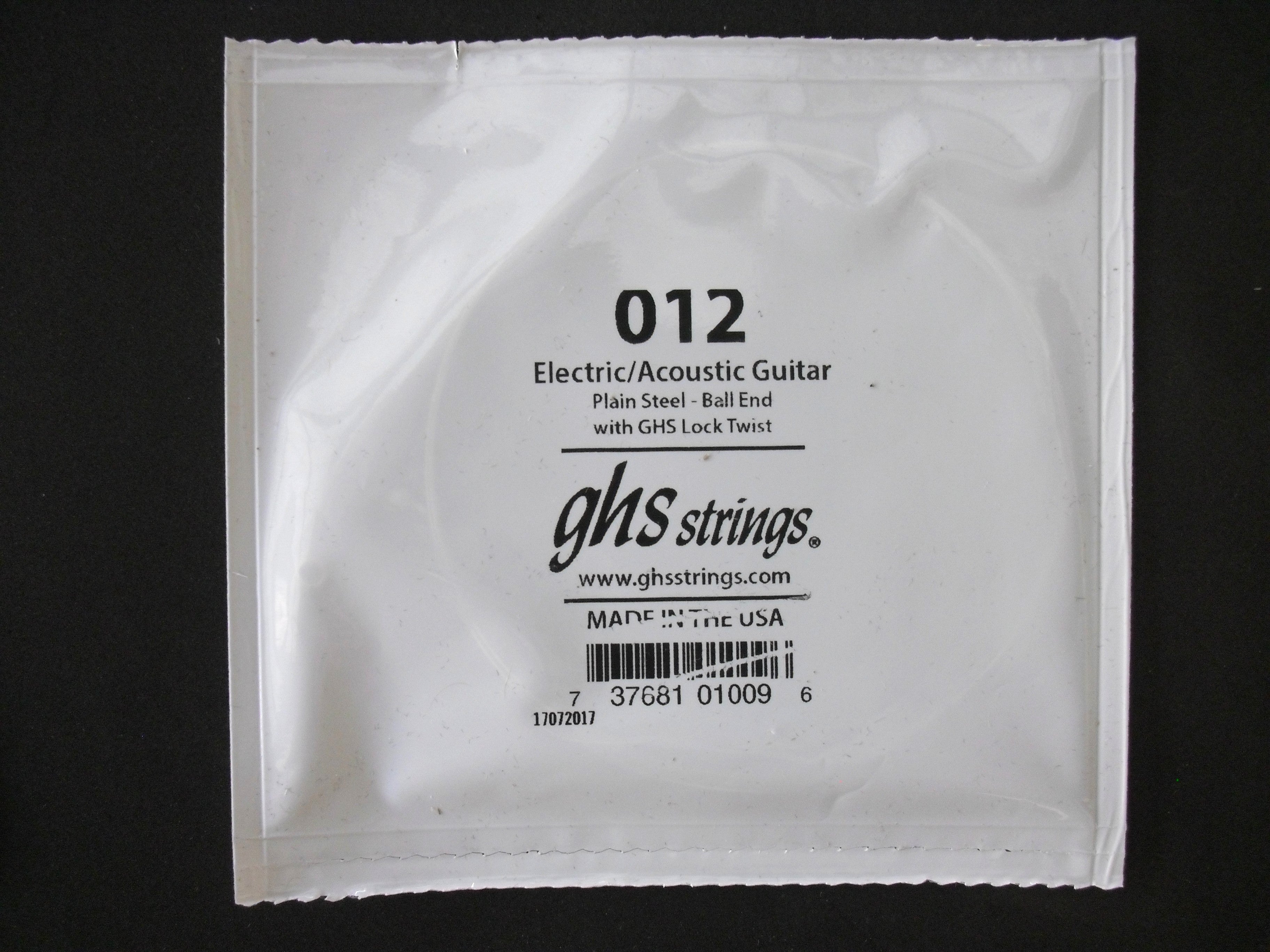 GHS Einzel-Saite E-Gitarren-Saite Single String 012