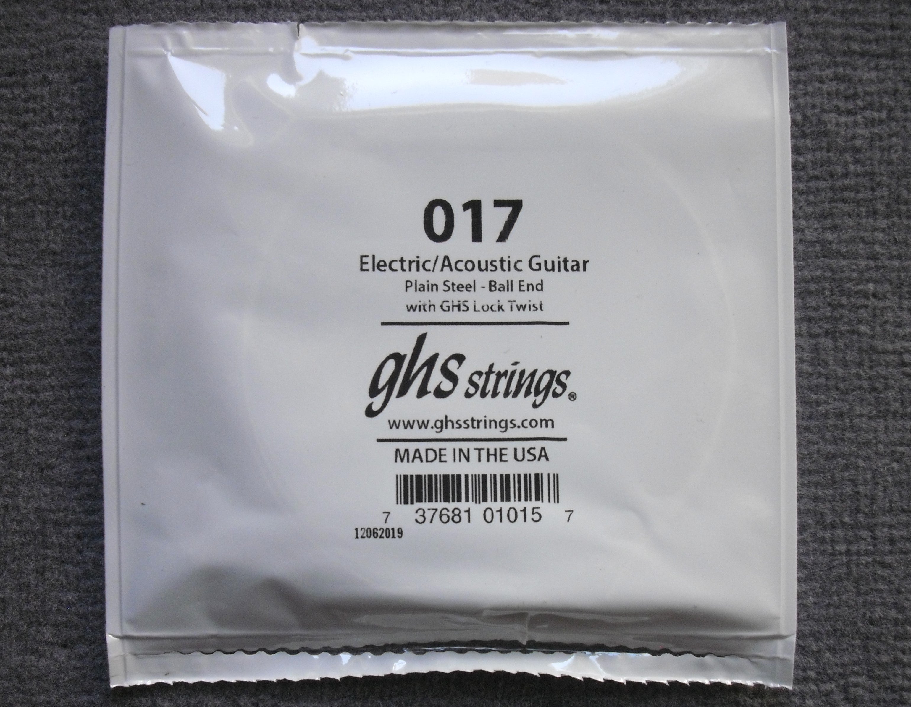 GHS Einzel-Saite E-Gitarren-Saite Single String 017