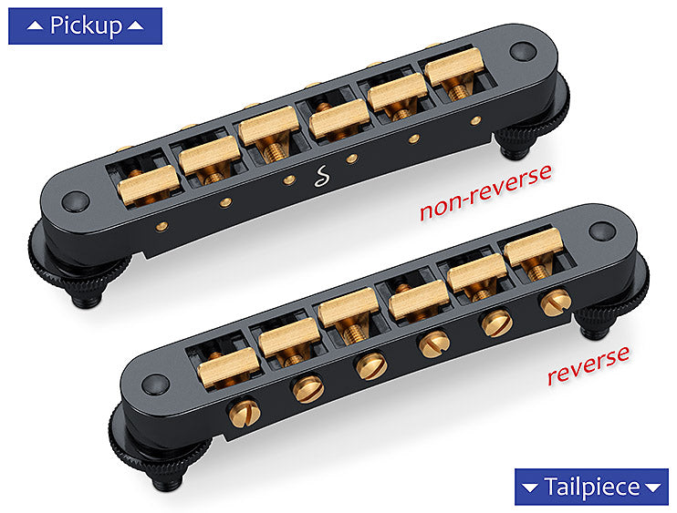 Schaller GTM Tunamatic Bridge reverse Black M5 (optional M8, oder M4)