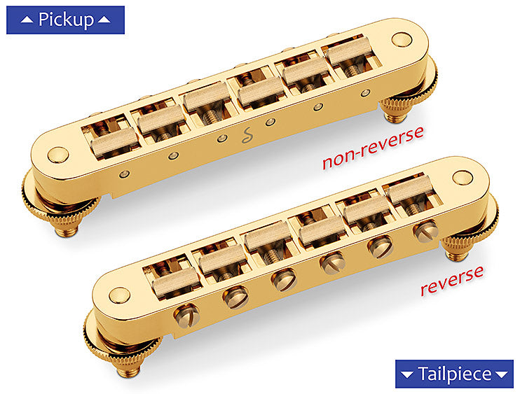 Schaller GTM Tunamatic Bridge reverse Gold M5 (optional M8, oder M4)