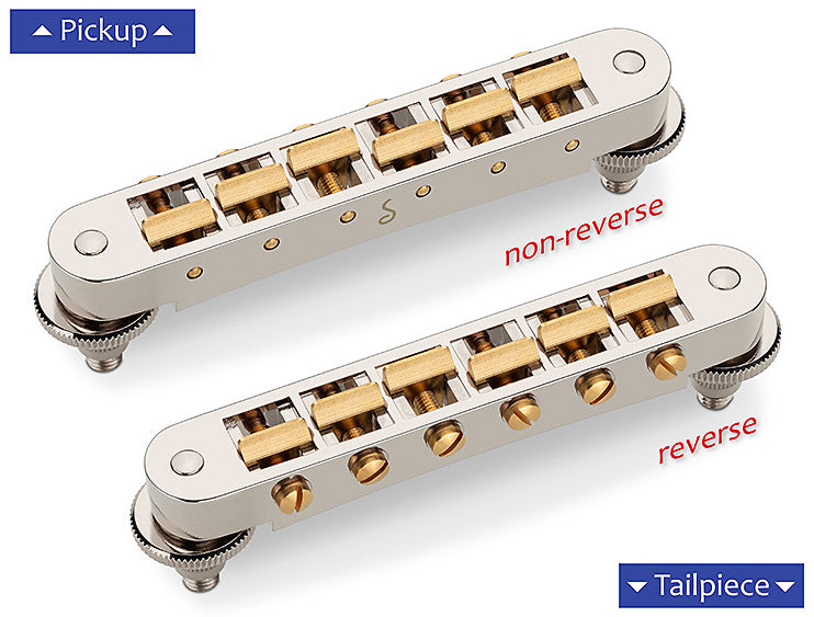 Schaller GTM Tunamatic Bridge reverse Nickel M5 (optional M8, oder M4)
