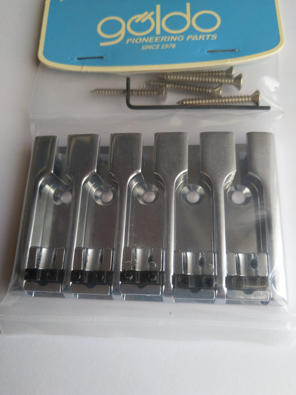 göldo "Deluxe" 3D Bass-Bridge 5-string Chrome