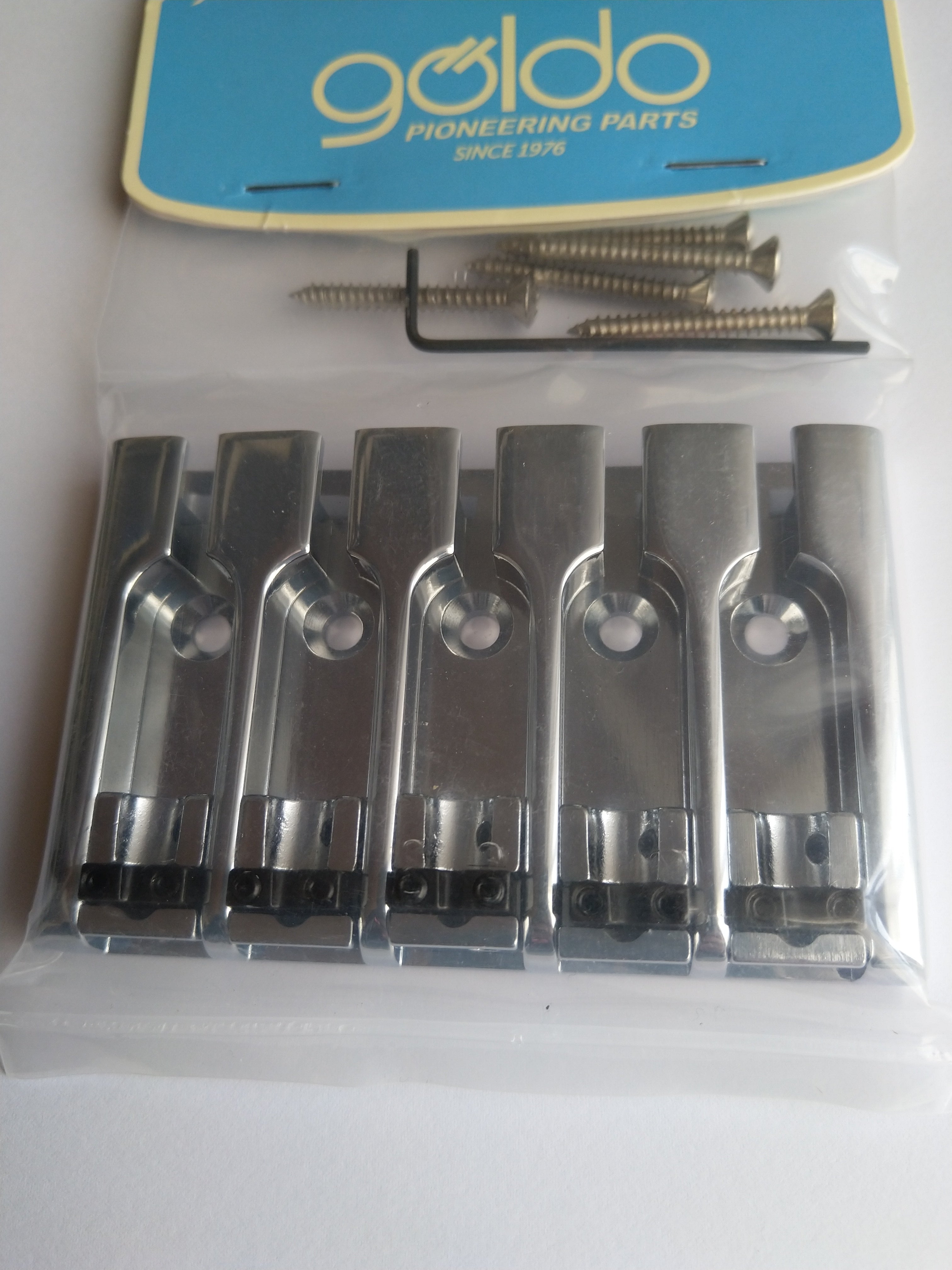göldo "Deluxe" 3D Bass-Bridge 5-string Chrome