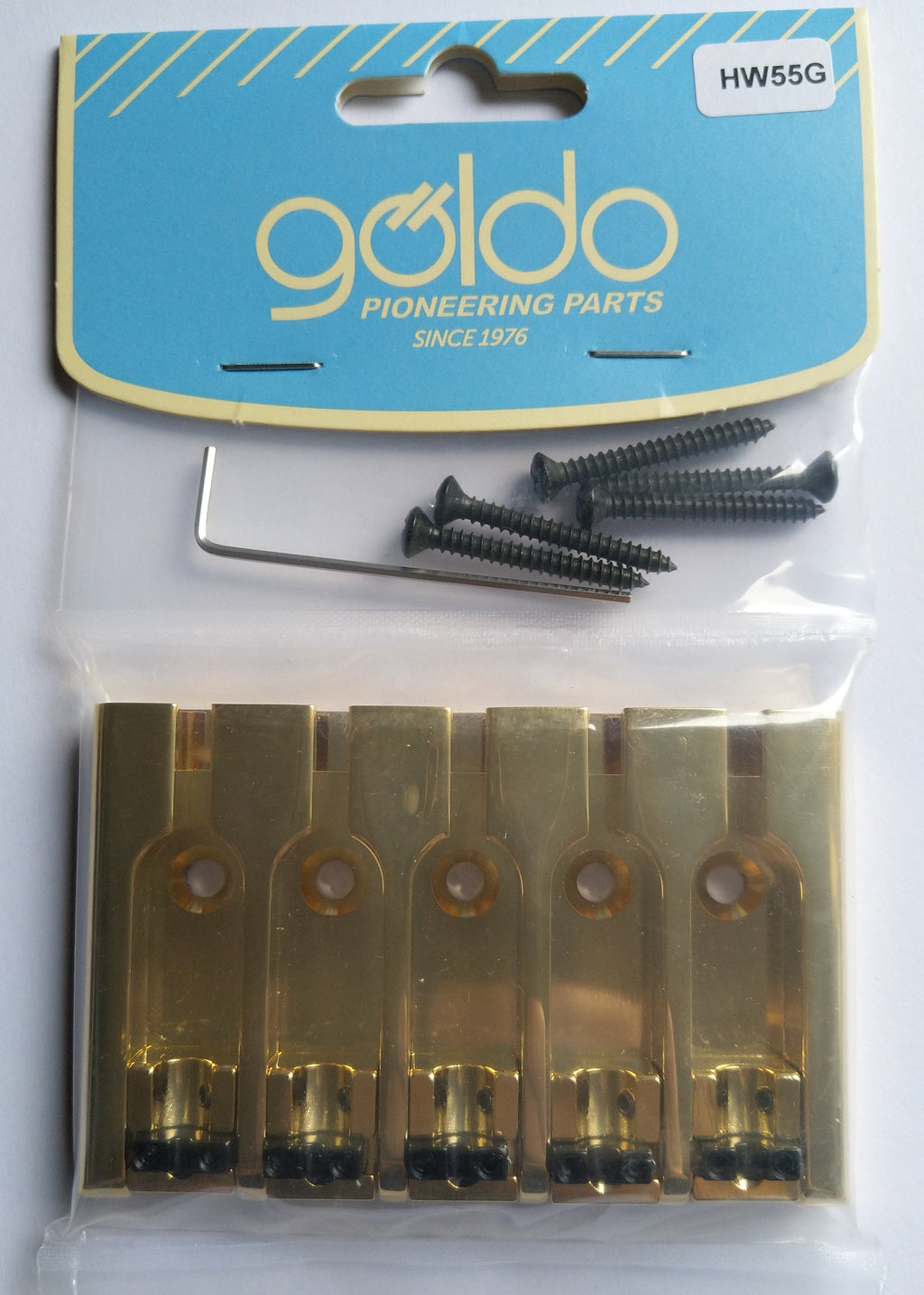 göldo "Deluxe" 3D Bass-Bridge 5-string Gold