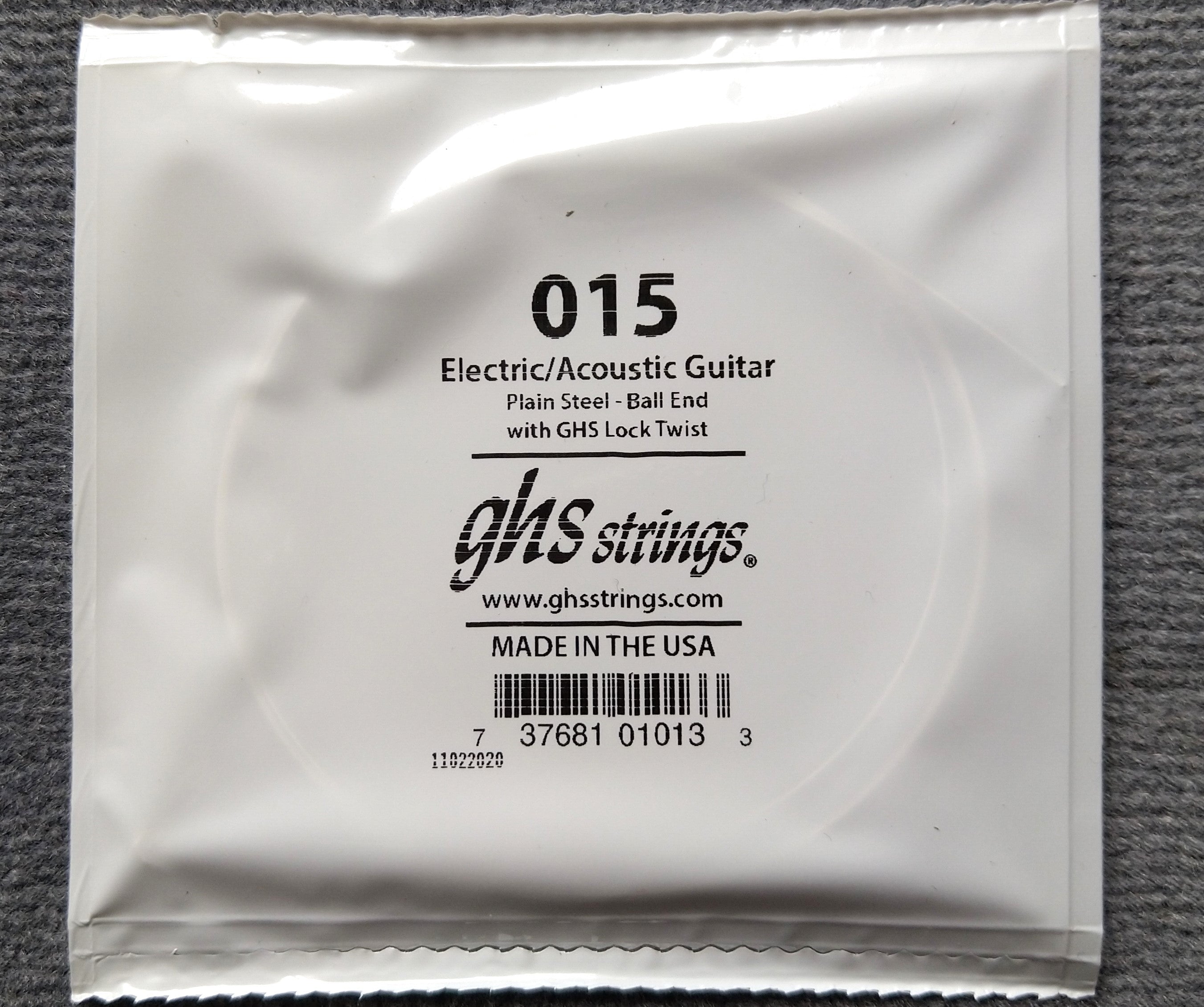 GHS Einzel-Saite E-Gitarren-Saite Single String 015