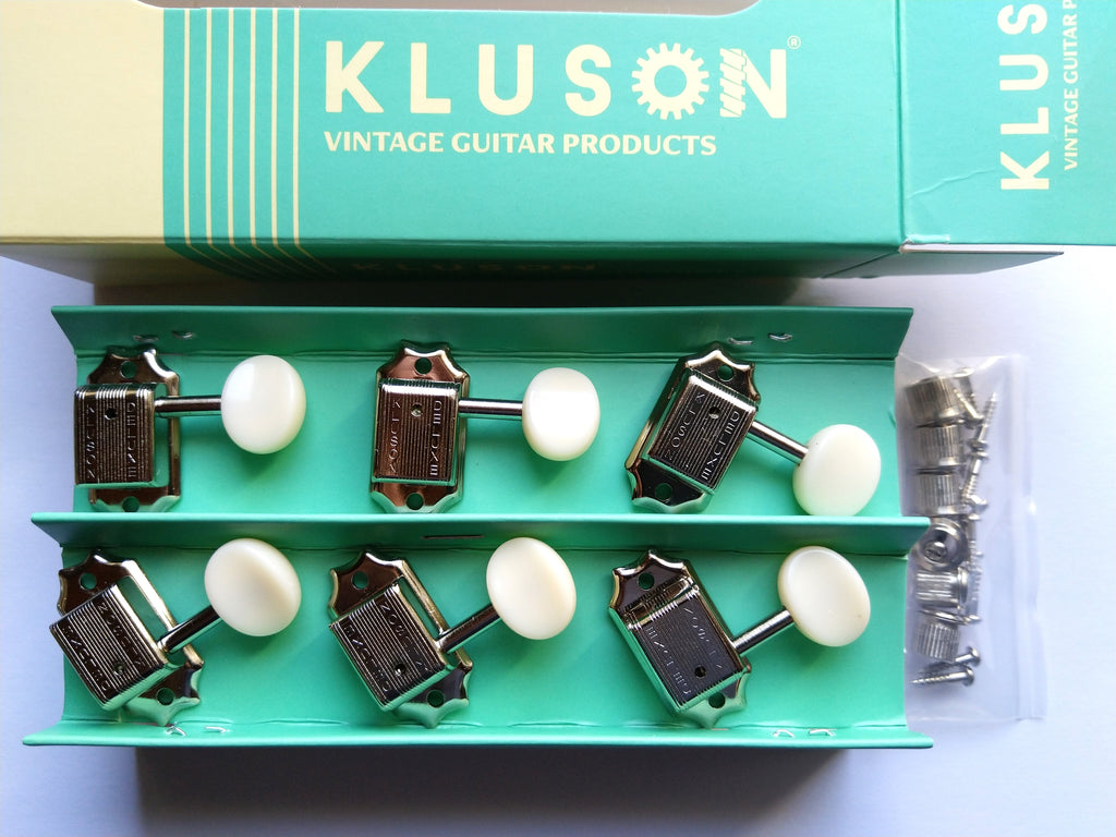 Kluson Traditional "Double Line" Mechaniken / Junior / 3+3 Nickel