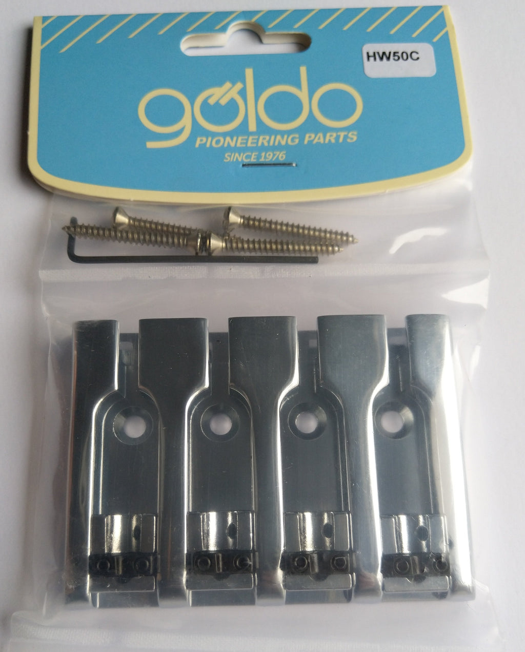 göldo "Deluxe" 3D Bass-Bridge 4-string Chrome