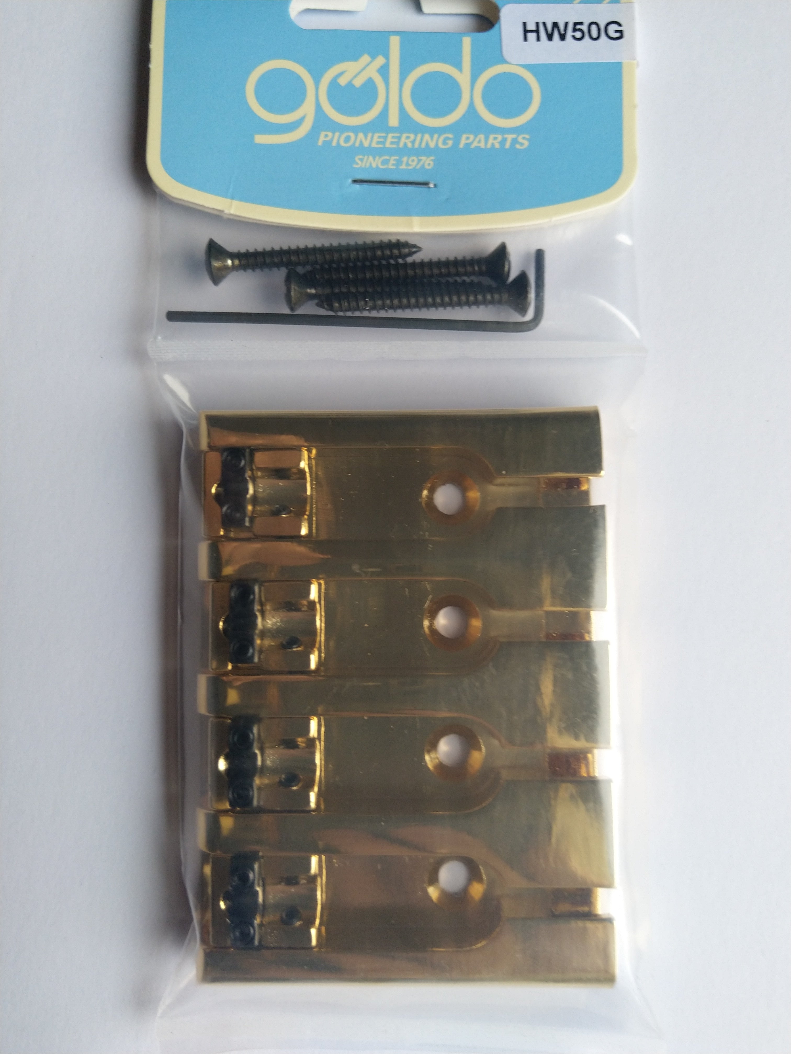 göldo "Deluxe" 3D Bass-Bridge 4-string Gold