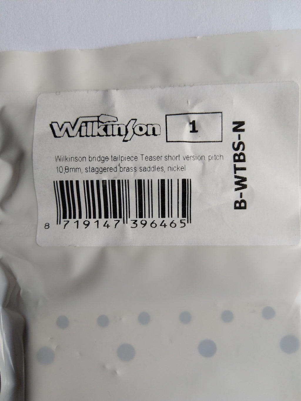 Wilkinson B-WTBS-N Short Bridge für Tele Nickel