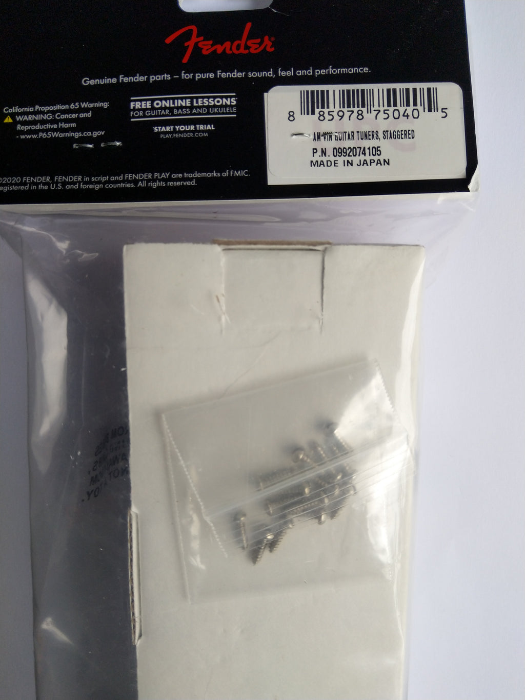 Fender® American Vintage guitar tuners staggered Mechaniken 6 in line Nickel