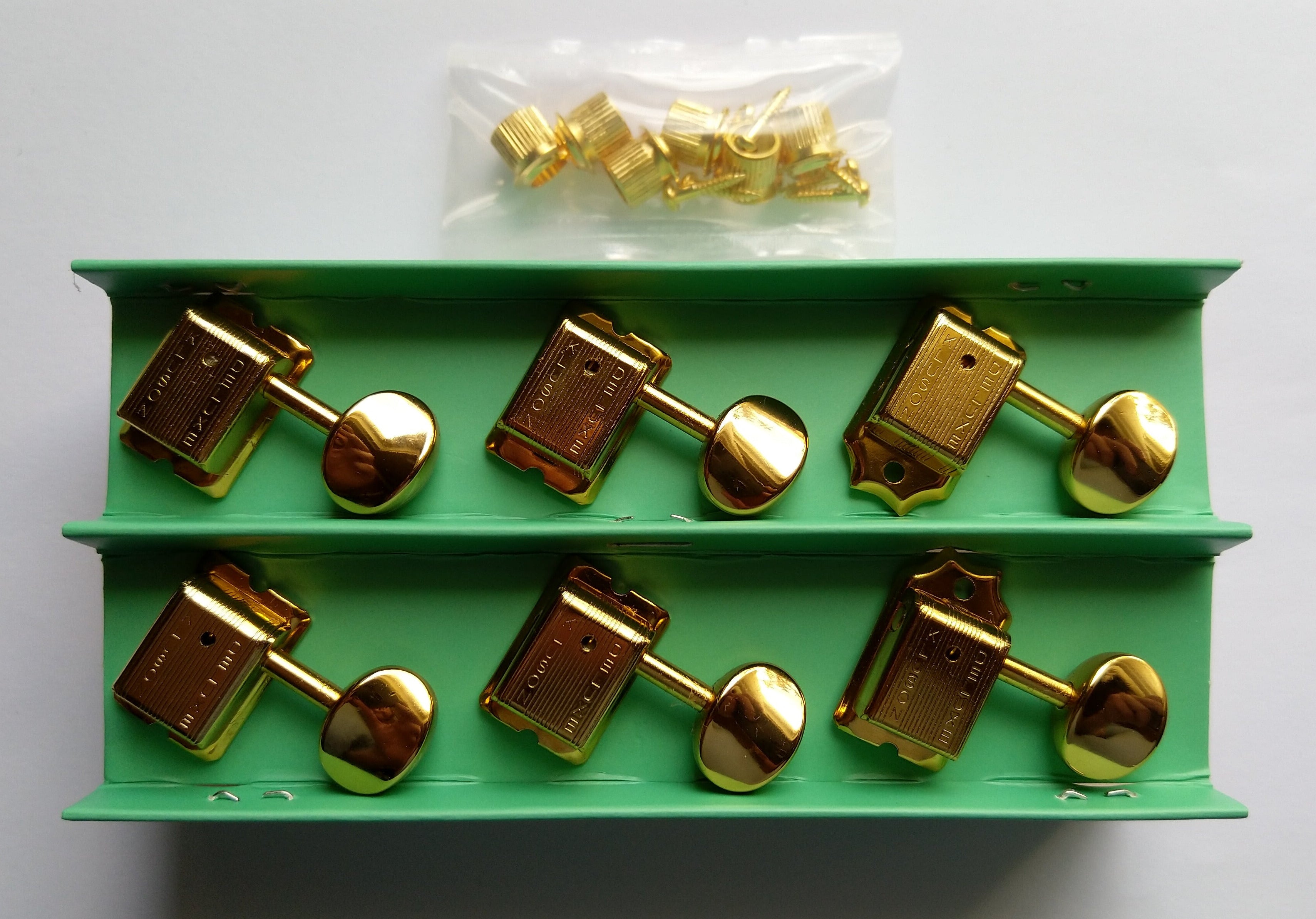 Kluson Traditional "Double Line" Mechaniken Tuners / Oval / 6L Gold