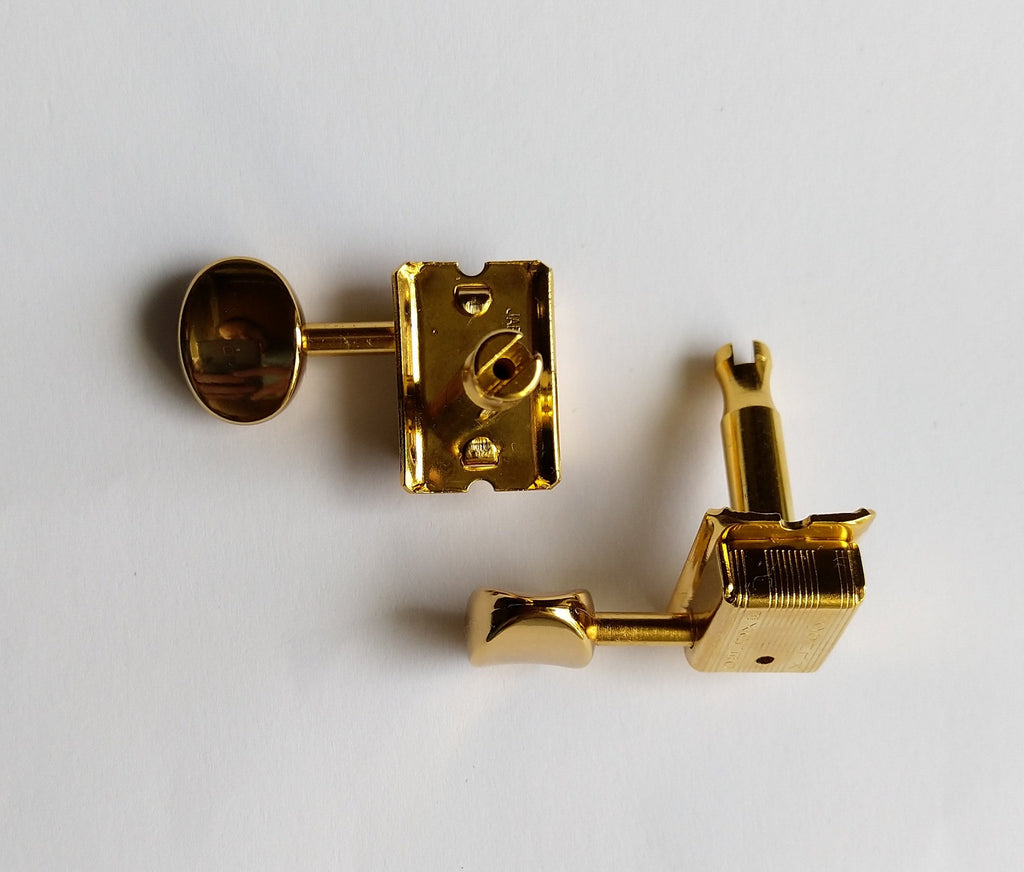 Kluson Traditional "Double Line" Mechaniken Tuners / Oval / 6L Gold