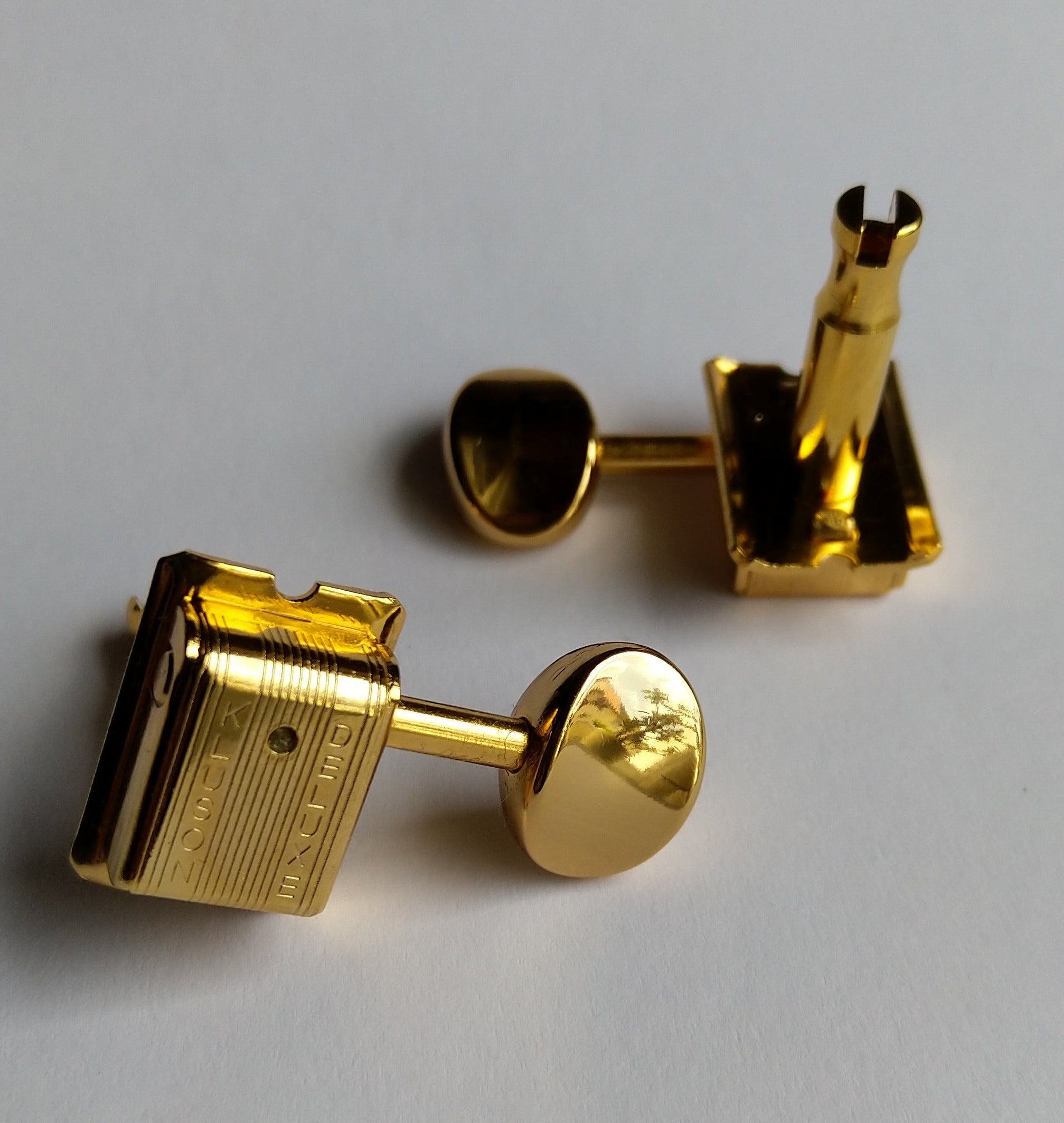 Kluson Traditional "Double Line" Mechaniken Tuners / Oval / 6L Gold