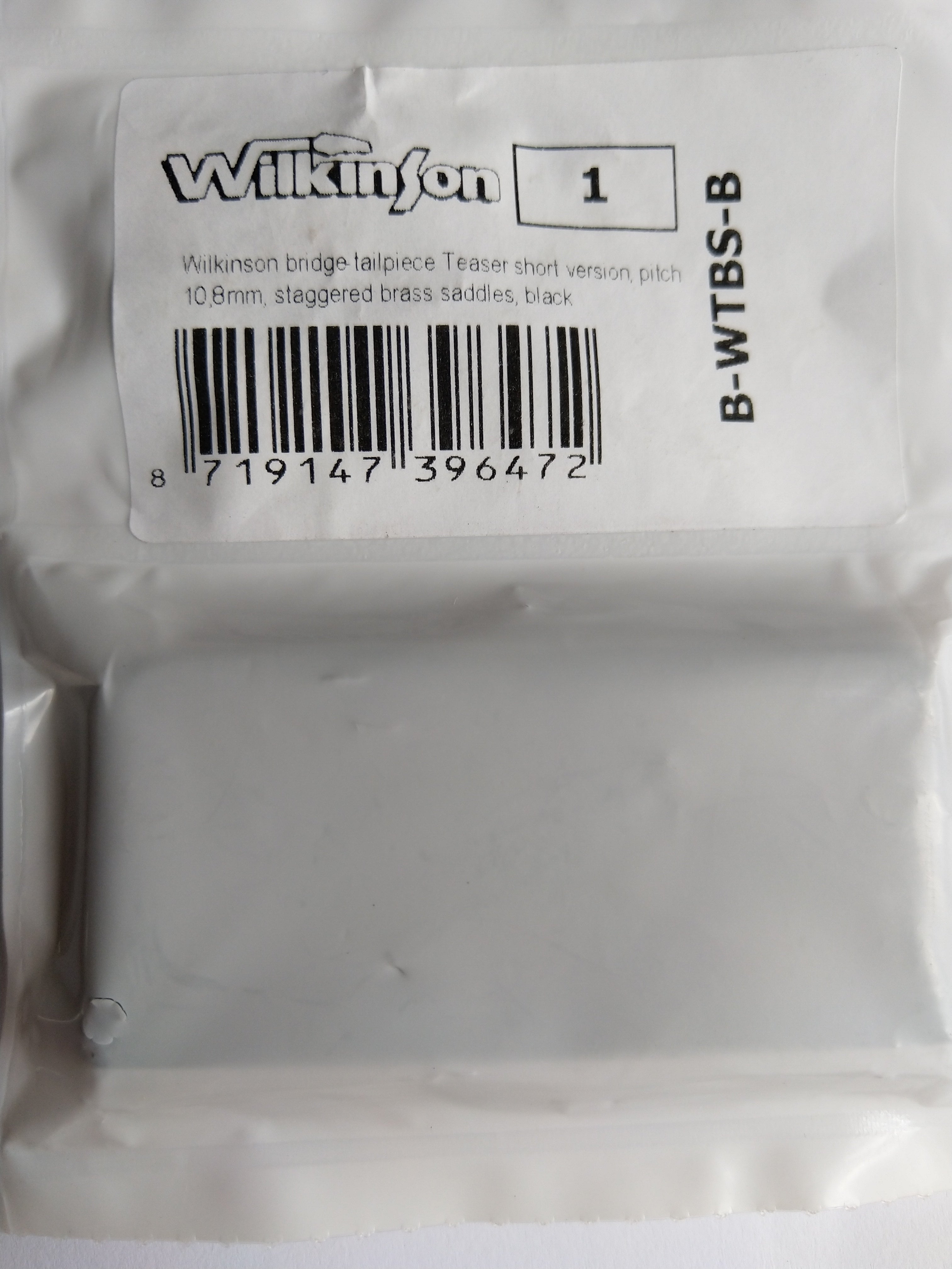 Wilkinson B-WTBS-B Short Bridge für Tele Black