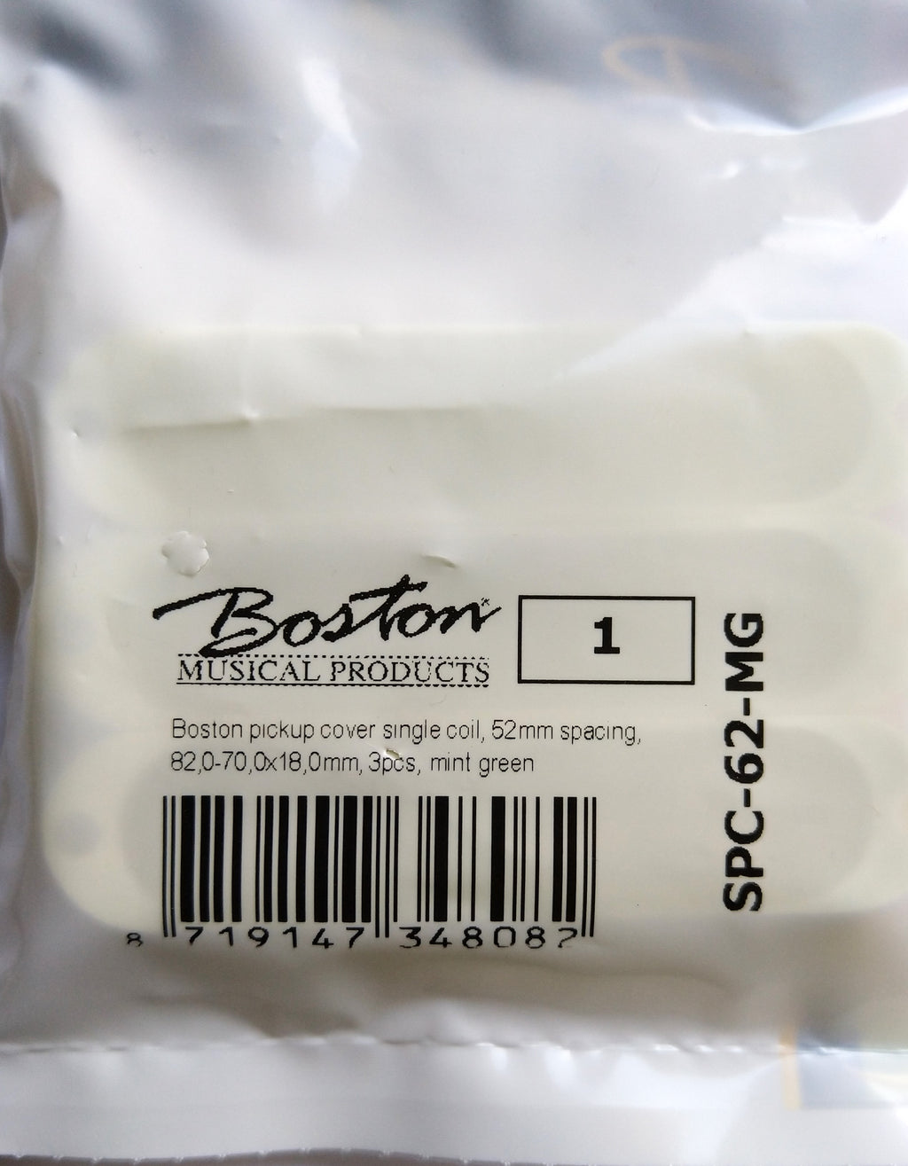3 Boston SC-Pickup Standard Kappen Cover F-Style mint green