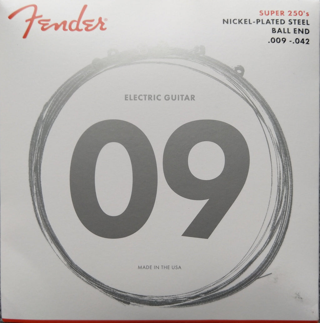 Fender Super 250's Electric Guitar Strings Gitarrensaiten regular light 009-046