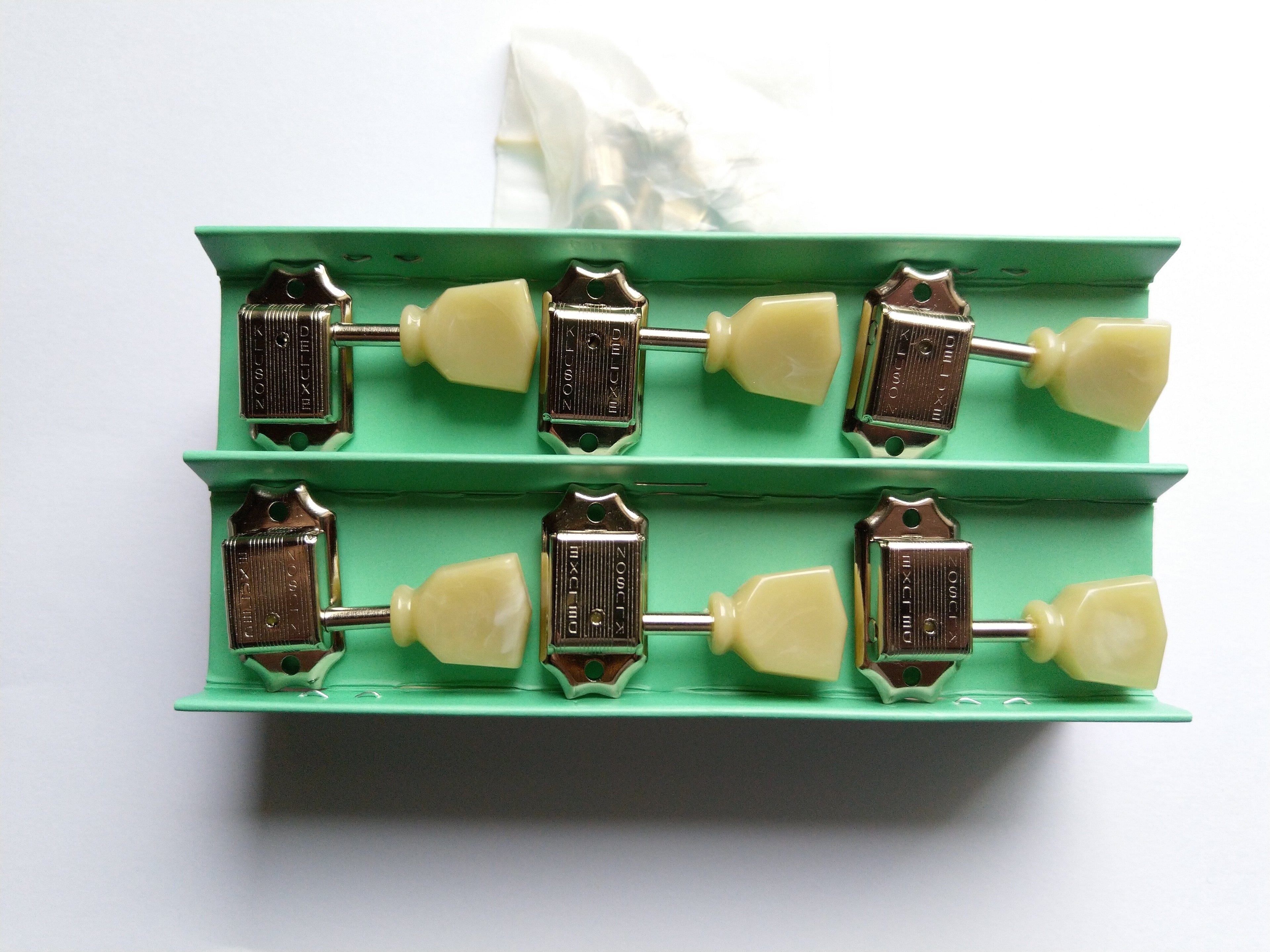 Kluson Traditional "Double Line" Mechaniken Tuners / Tulip/ 3+3 Nickel