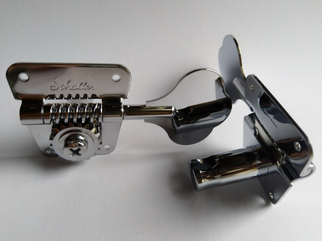 Schaller Original F-Series BMF Bass Tuners Mechaniken 4 links chrome
